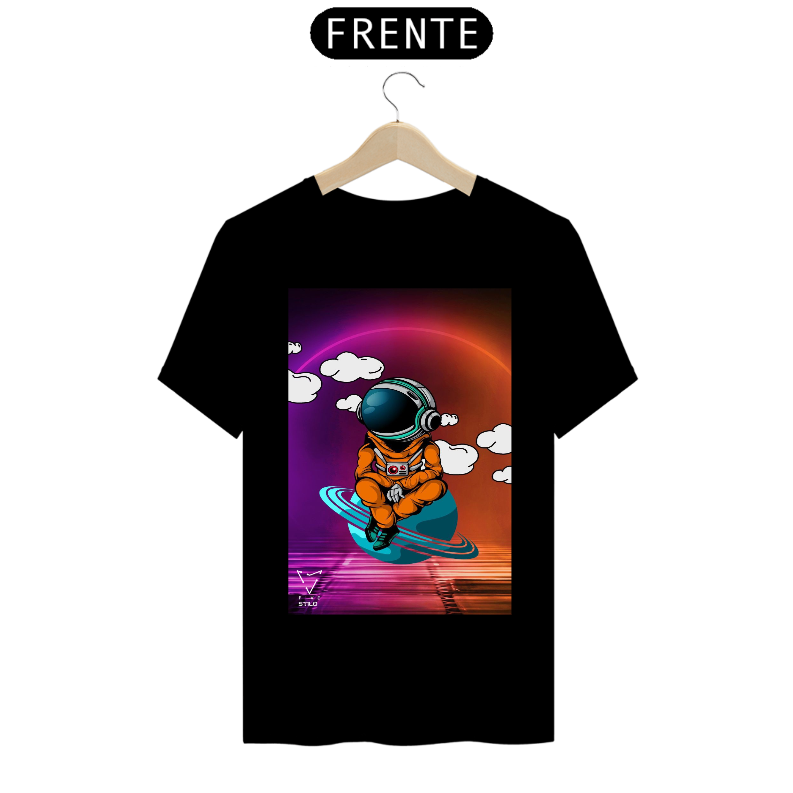 CAMISA ESTAMPA ASTRONAUTA FIVE STĪLO PRIME 