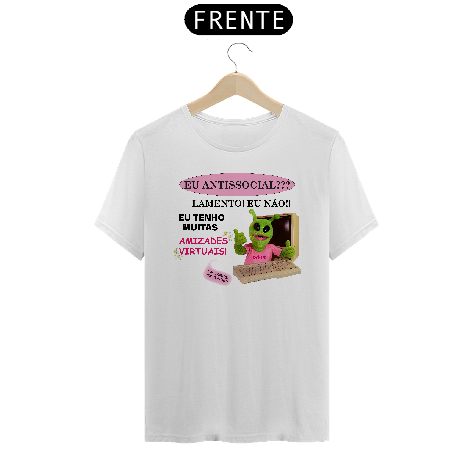 Camiseta Amizades Virtuais 