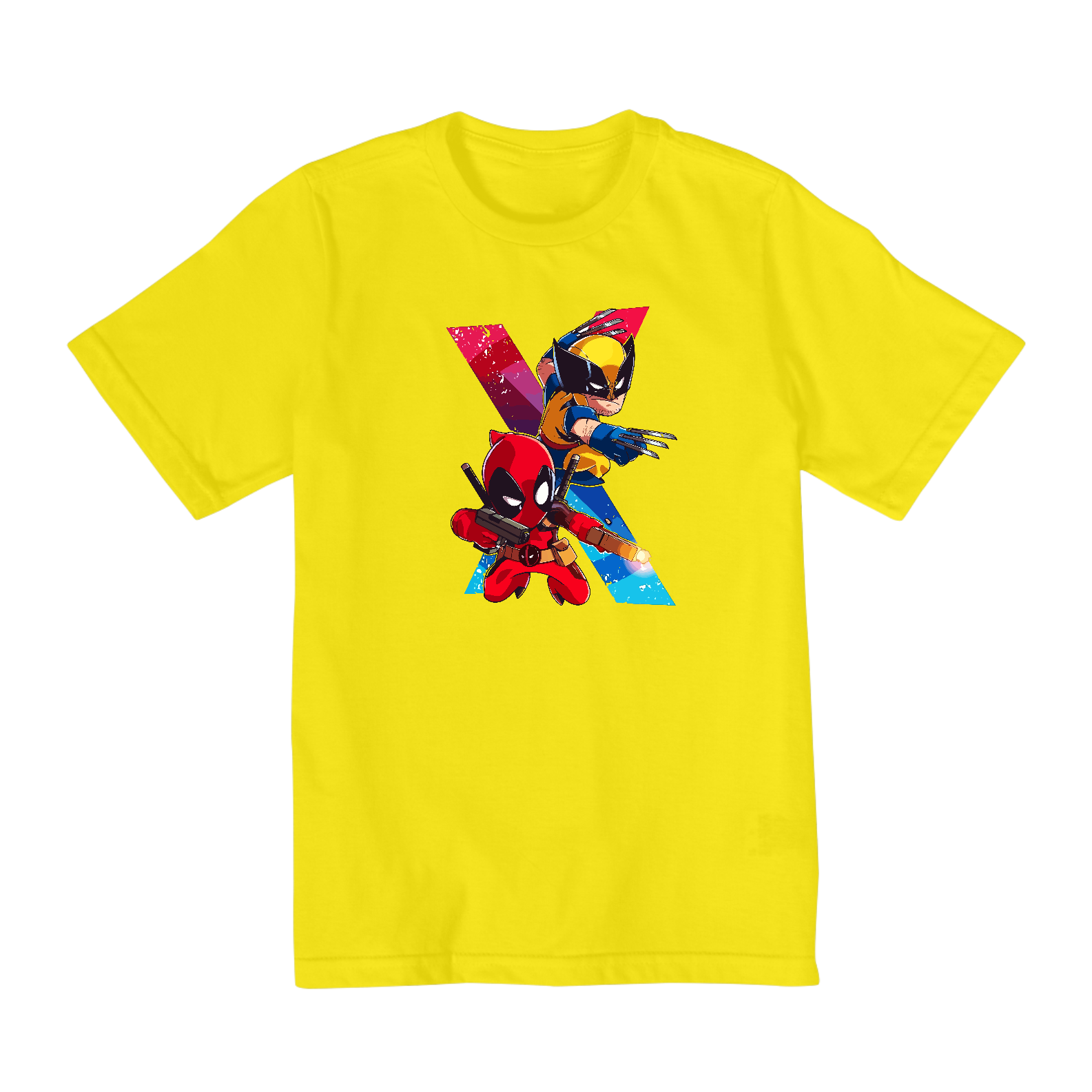 Camiseta Wolverine & deadpool Quality Infantil (2 A 8)
