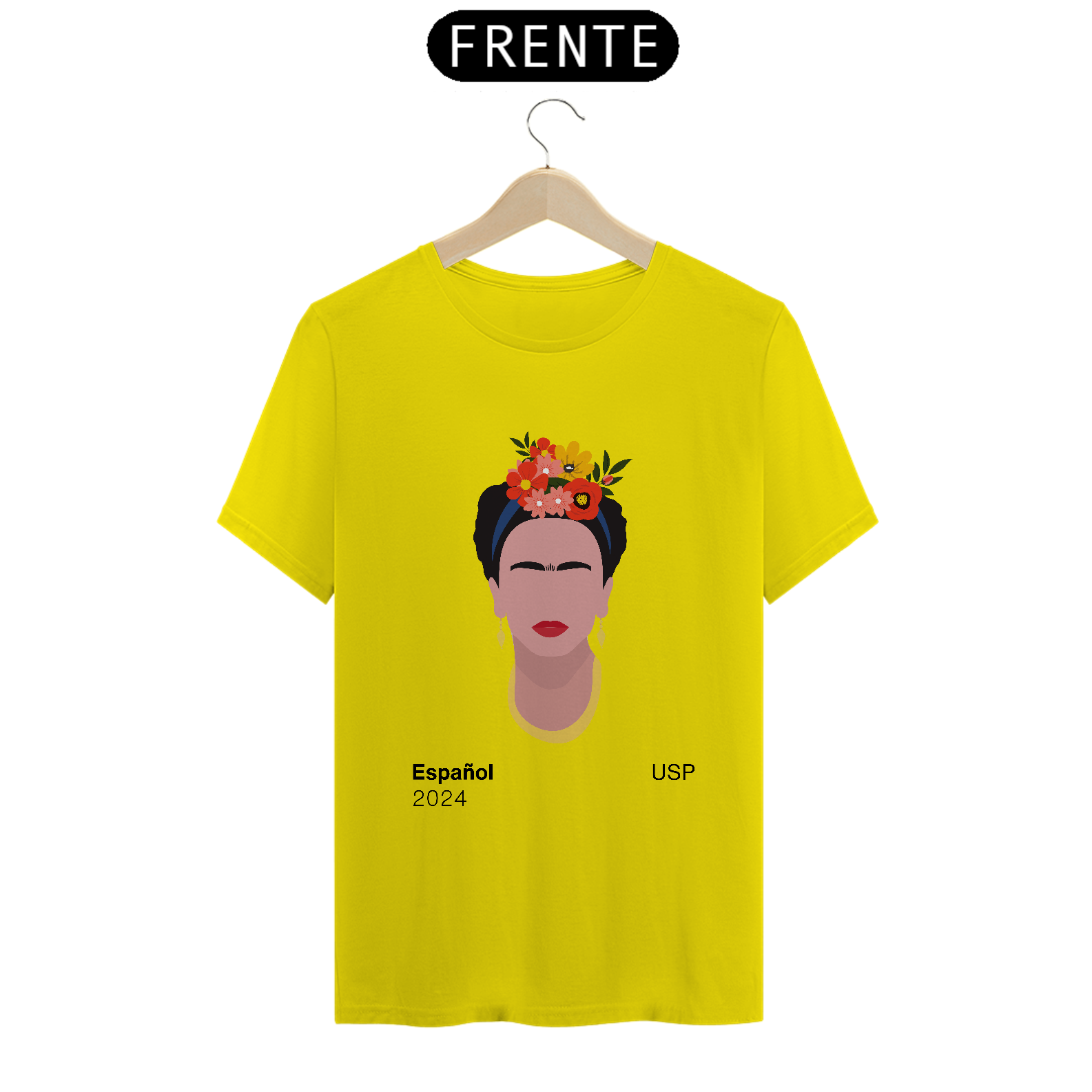 Camiseta Letras USP 2024 Espanhol Modelo 4 Várias Cores