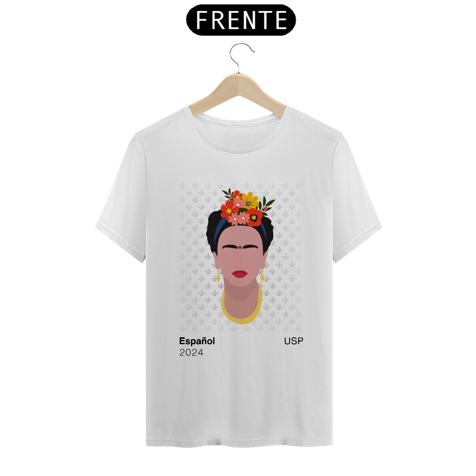 Camiseta Letras USP 2024 Espanhol Modelo 3 Várias Cores