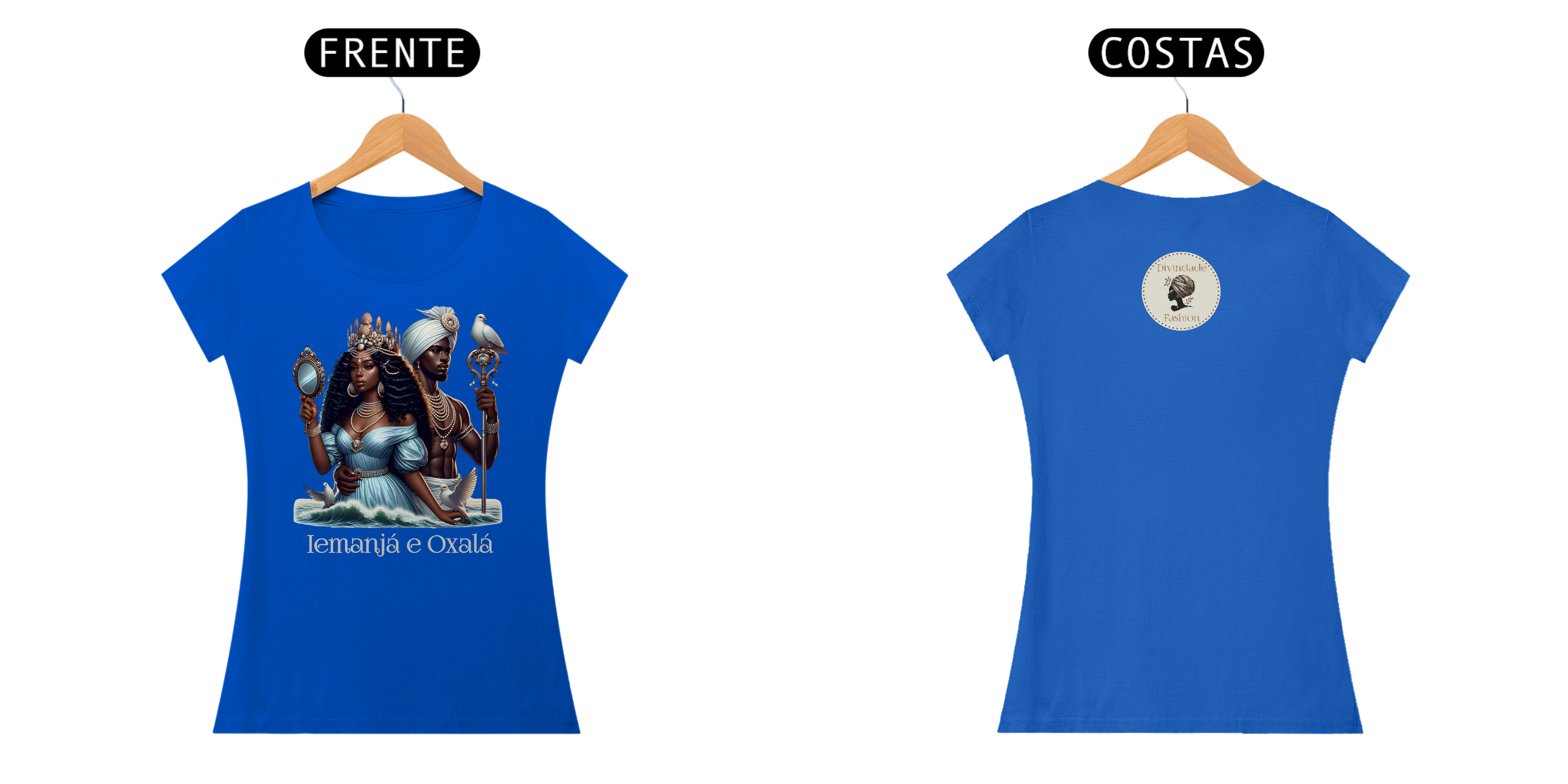 Camiseta Iemanjá e Oxalá