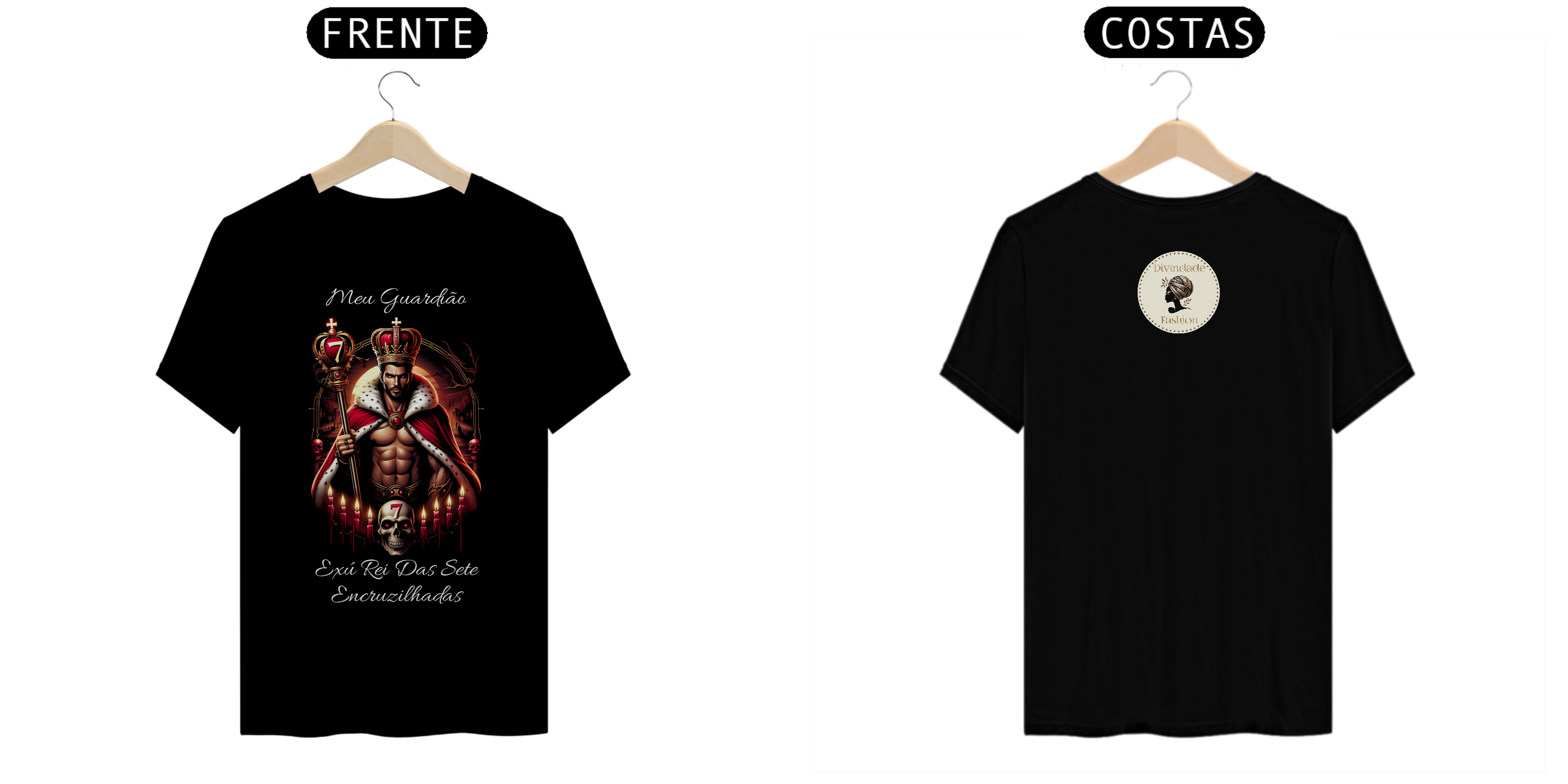 Camiseta Unissex Exú Rei Das Sete Encruzilhadas