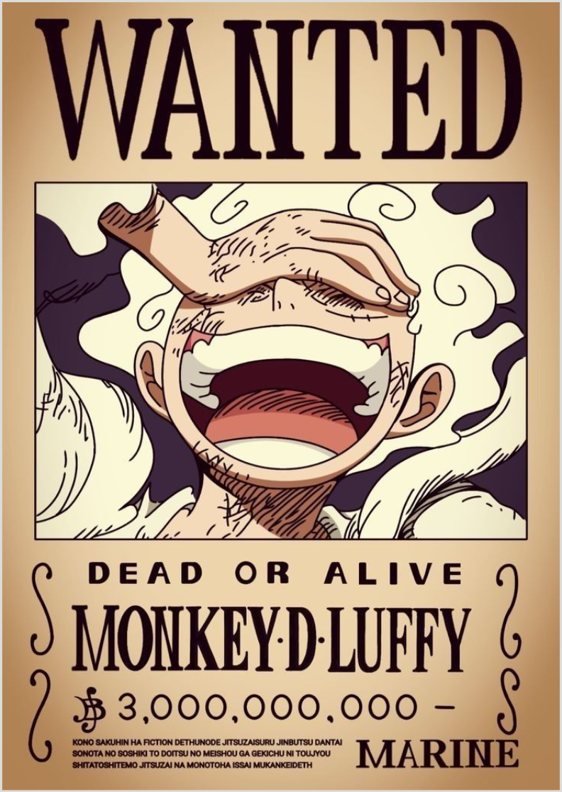 Pôster de Procurado - Monkey D. Luffy: A Lenda dos Mares!