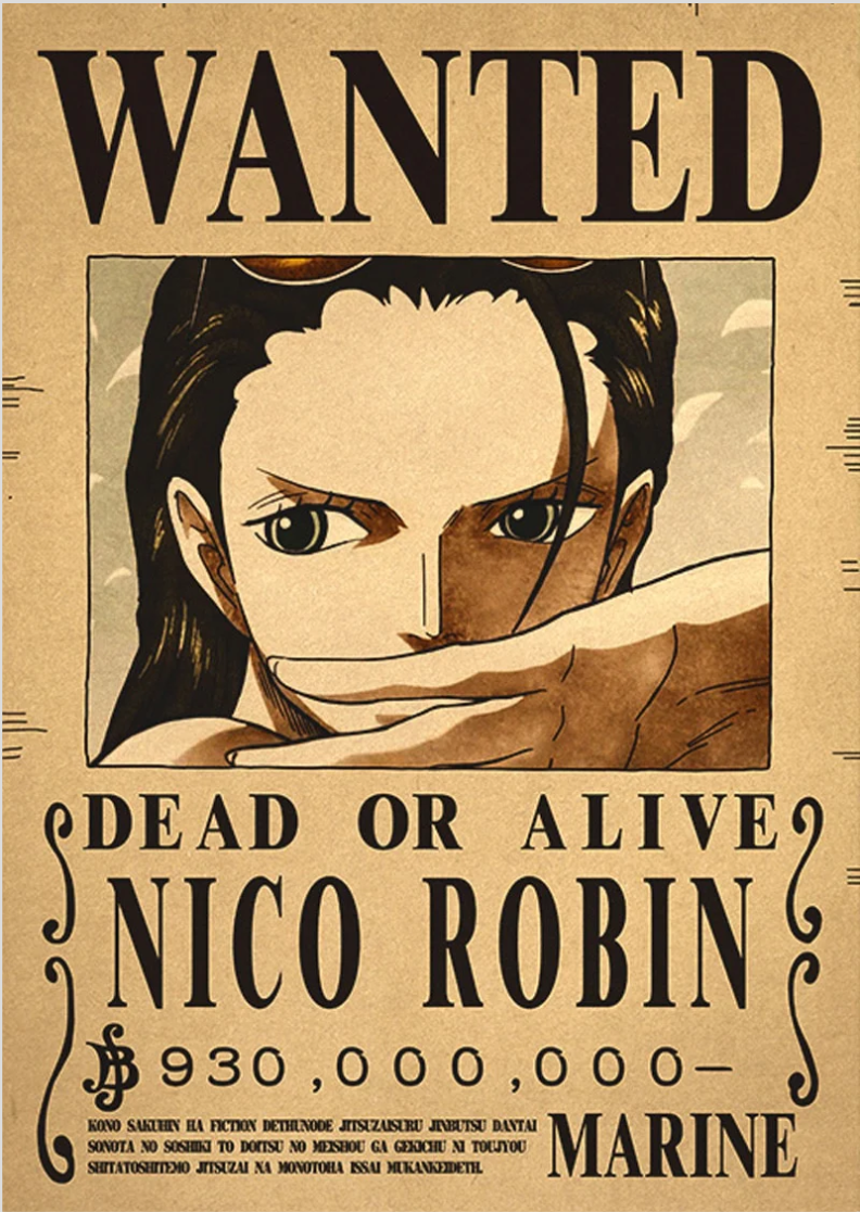 Pôster de Procurado - Nico Robin: A Arqueóloga Misteriosa!