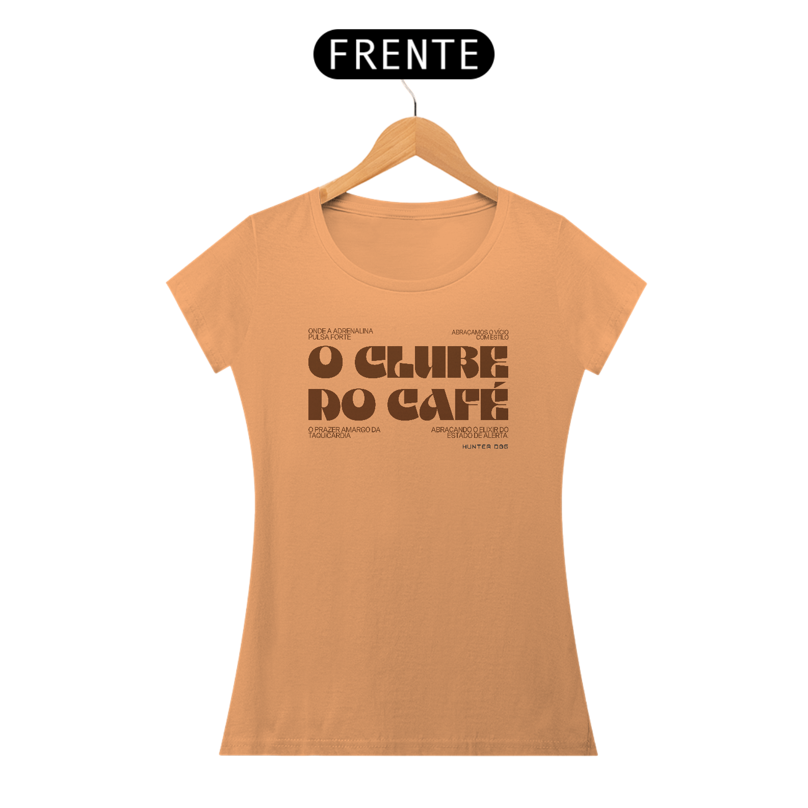CAMISETA ESTONADA FEMININA O CLUBE DO CAFÉ HD