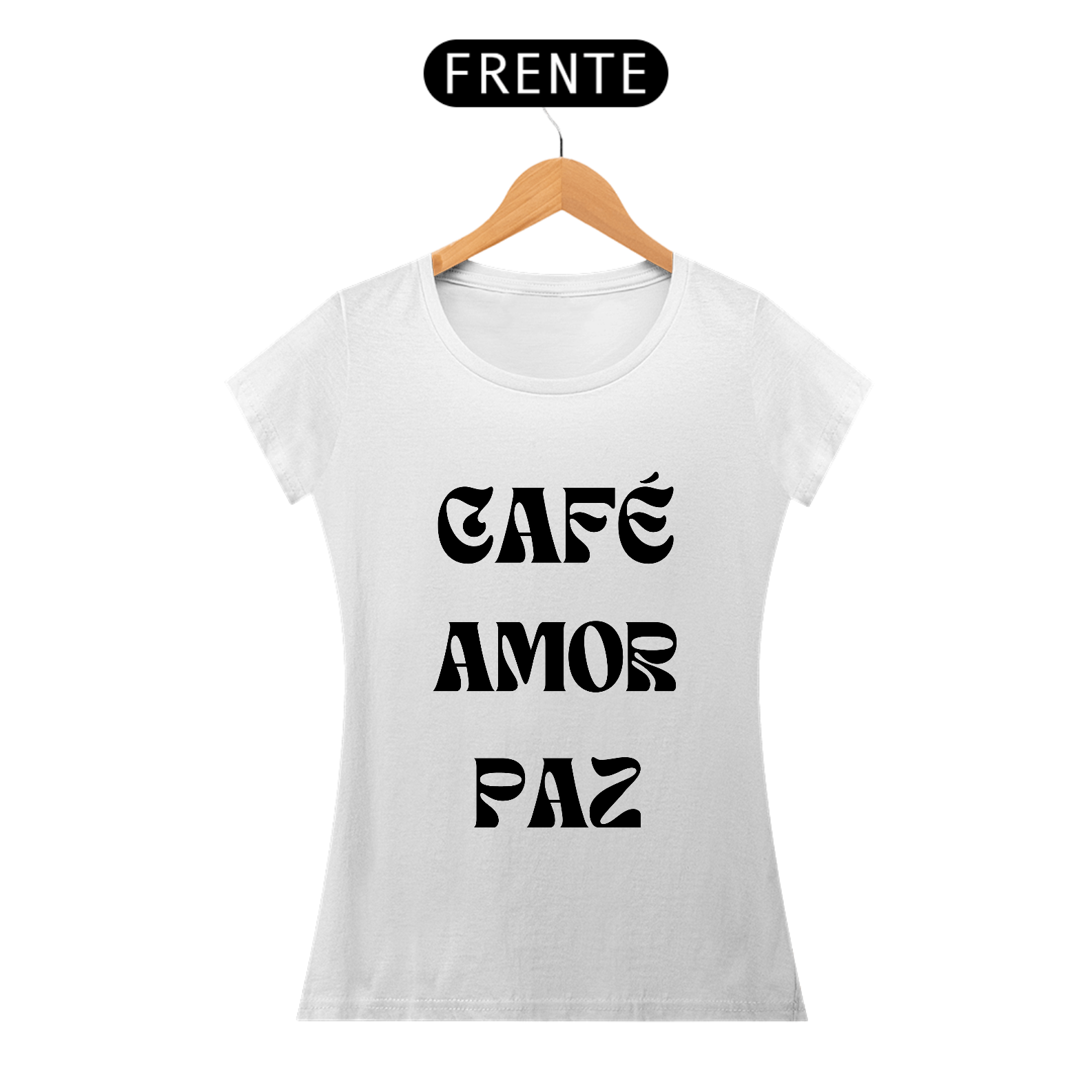 Camisa Cafe Amor Paz