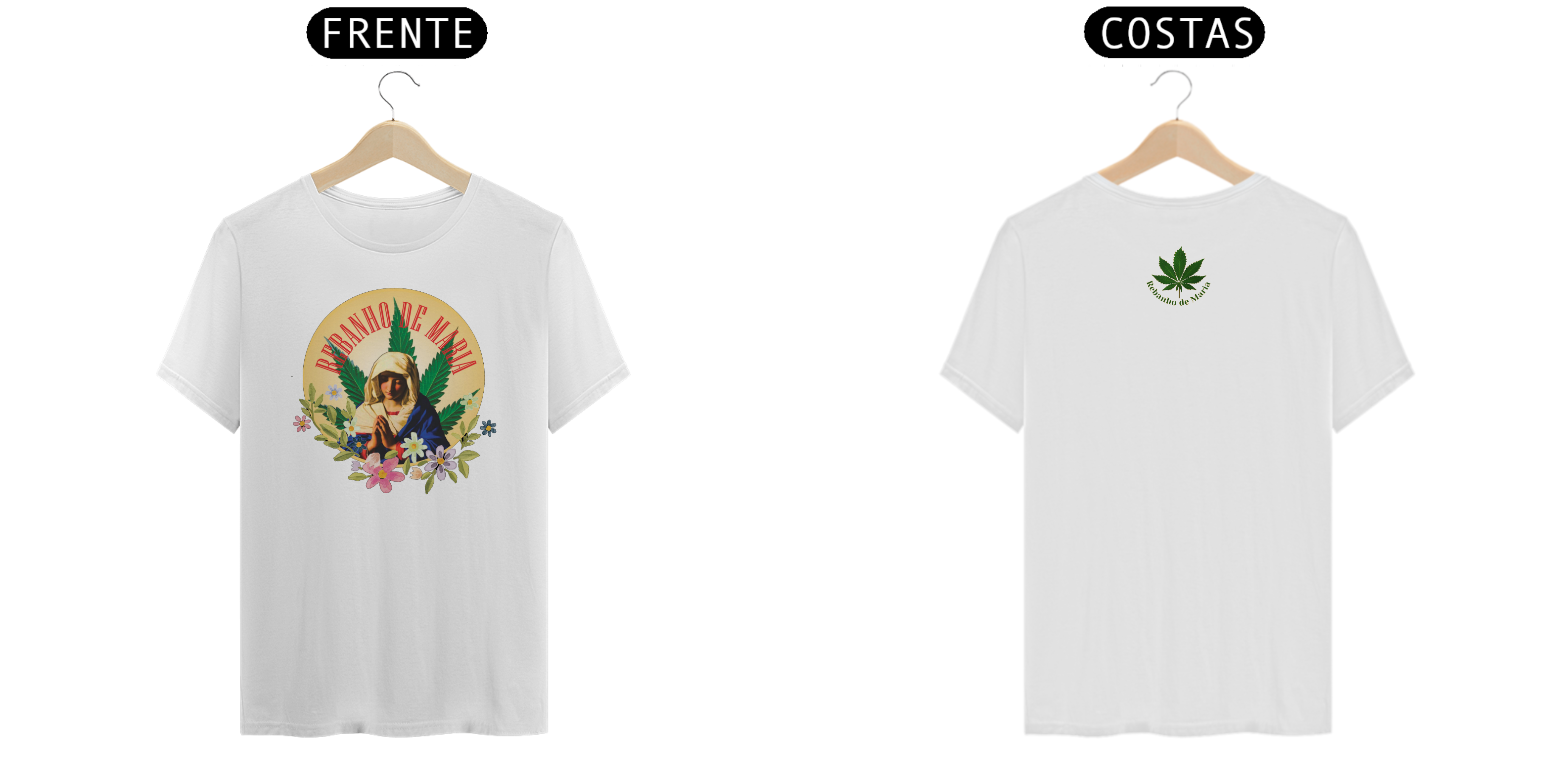 Camiseta Rebanho de Maria - Floral 