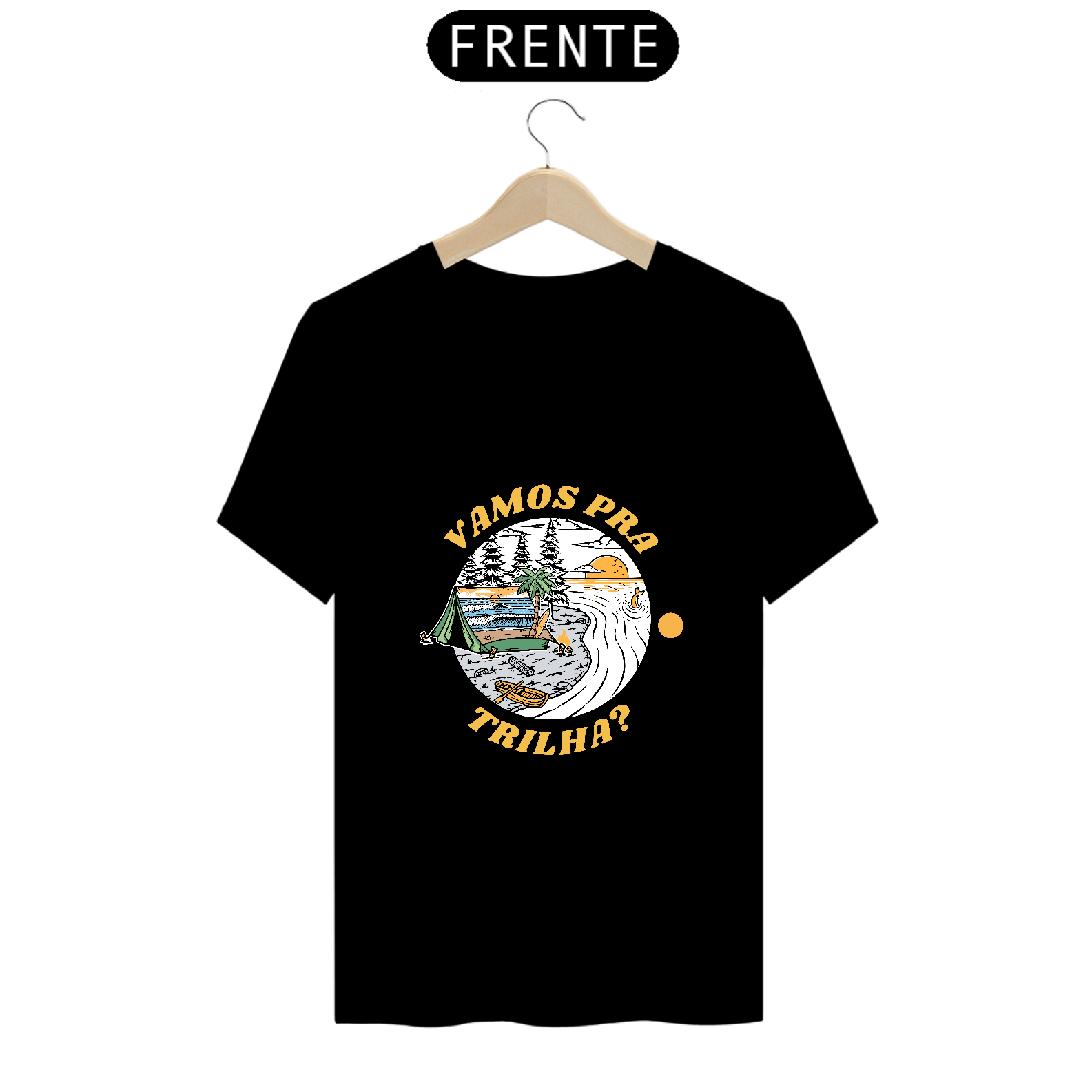 T- shirt Vamos pra trilha masculino