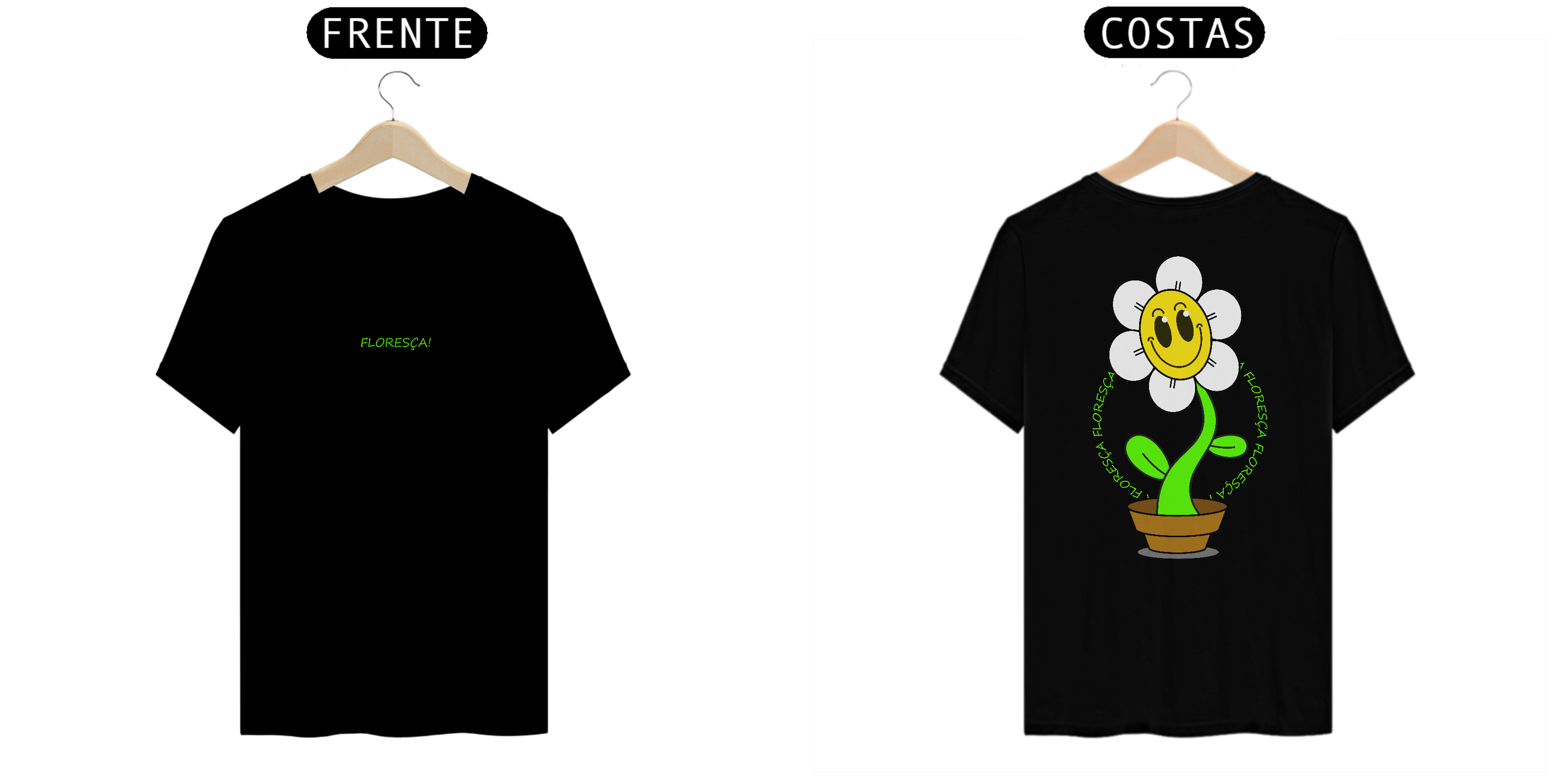 CAMISETA DIVERTIDA FLORESÇA