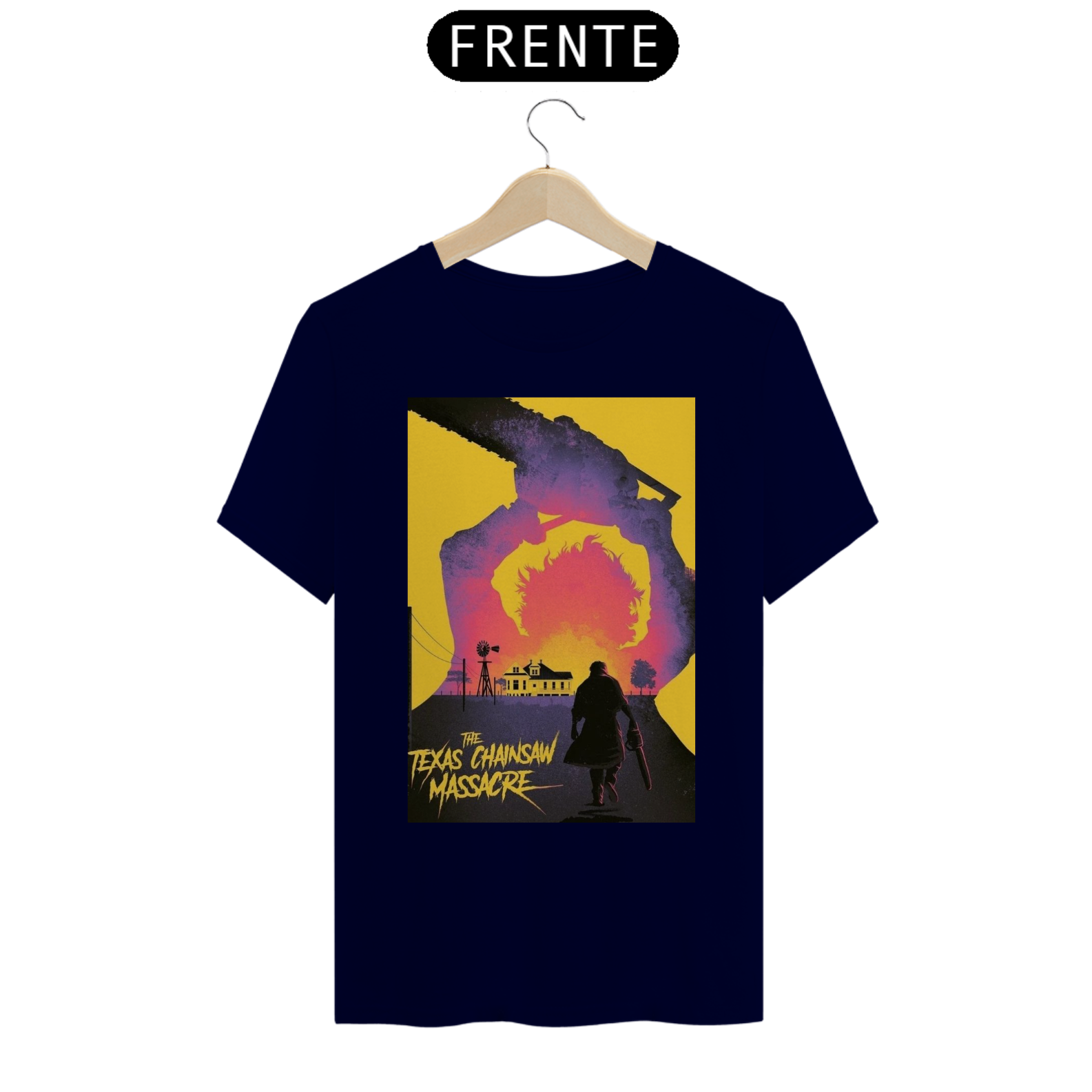 Camiseta The Texas Chainsaw Massacre Amarela