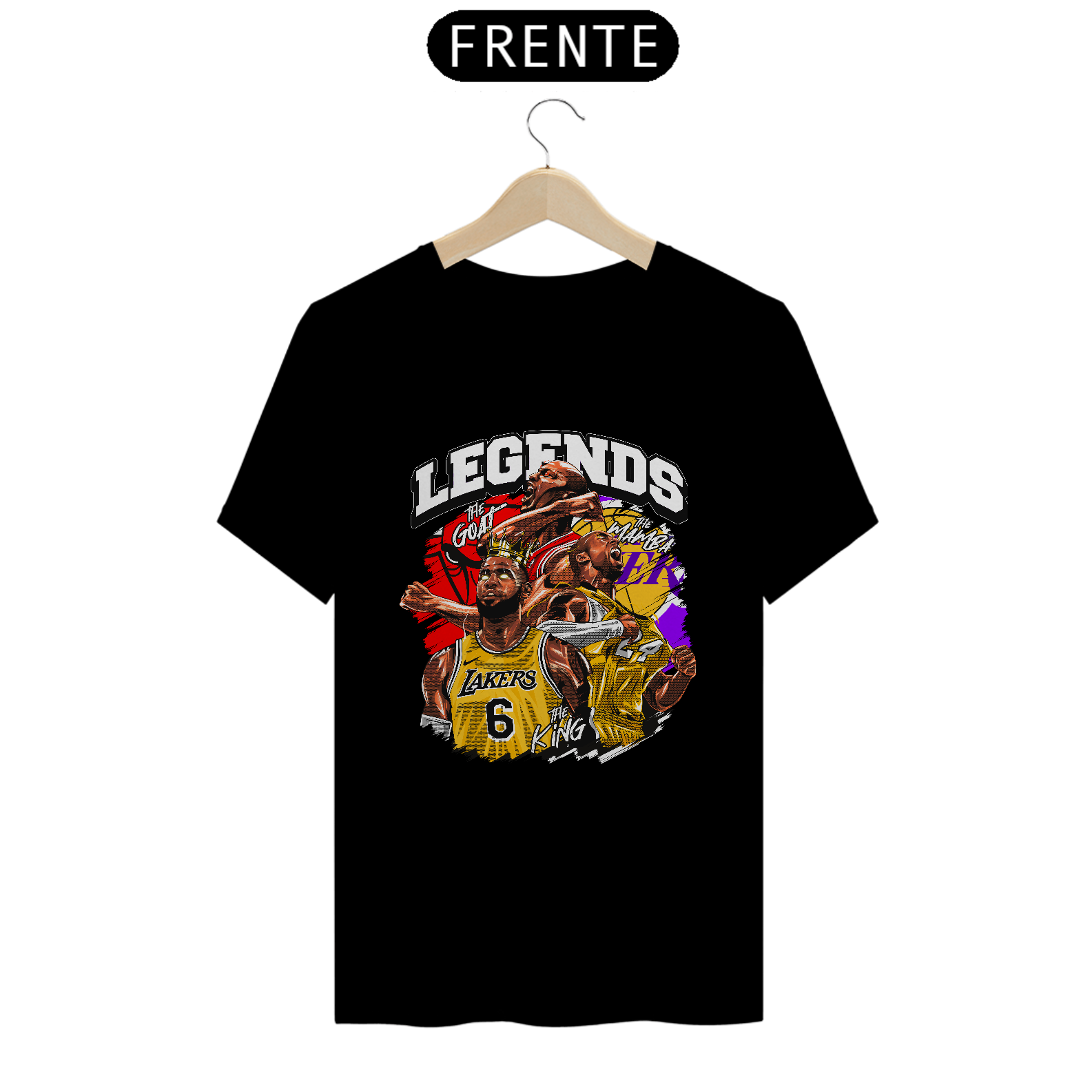 Camiseta Legends Jordan, Kobe e Lebron