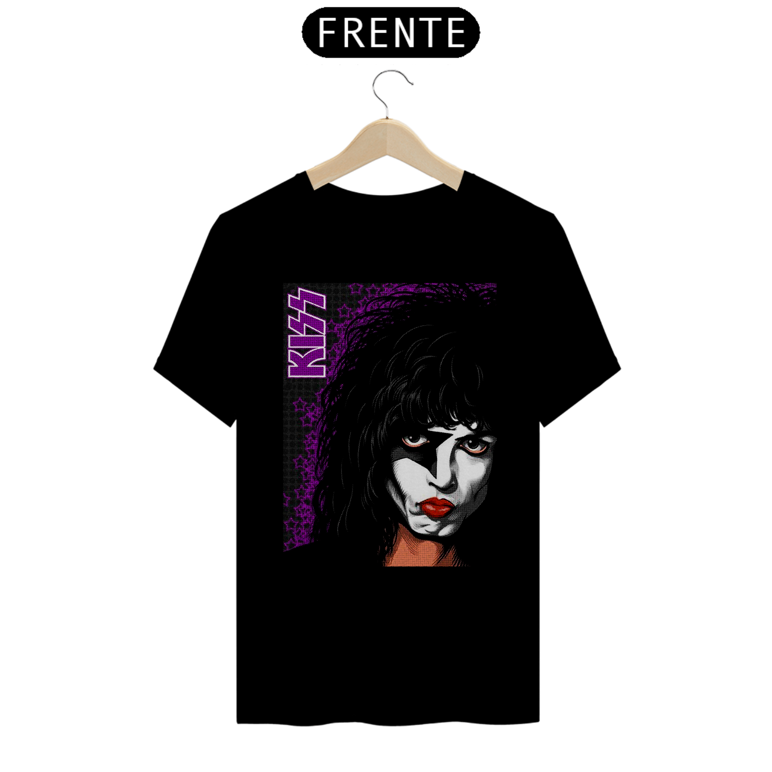 Camiseta Kiss Preta