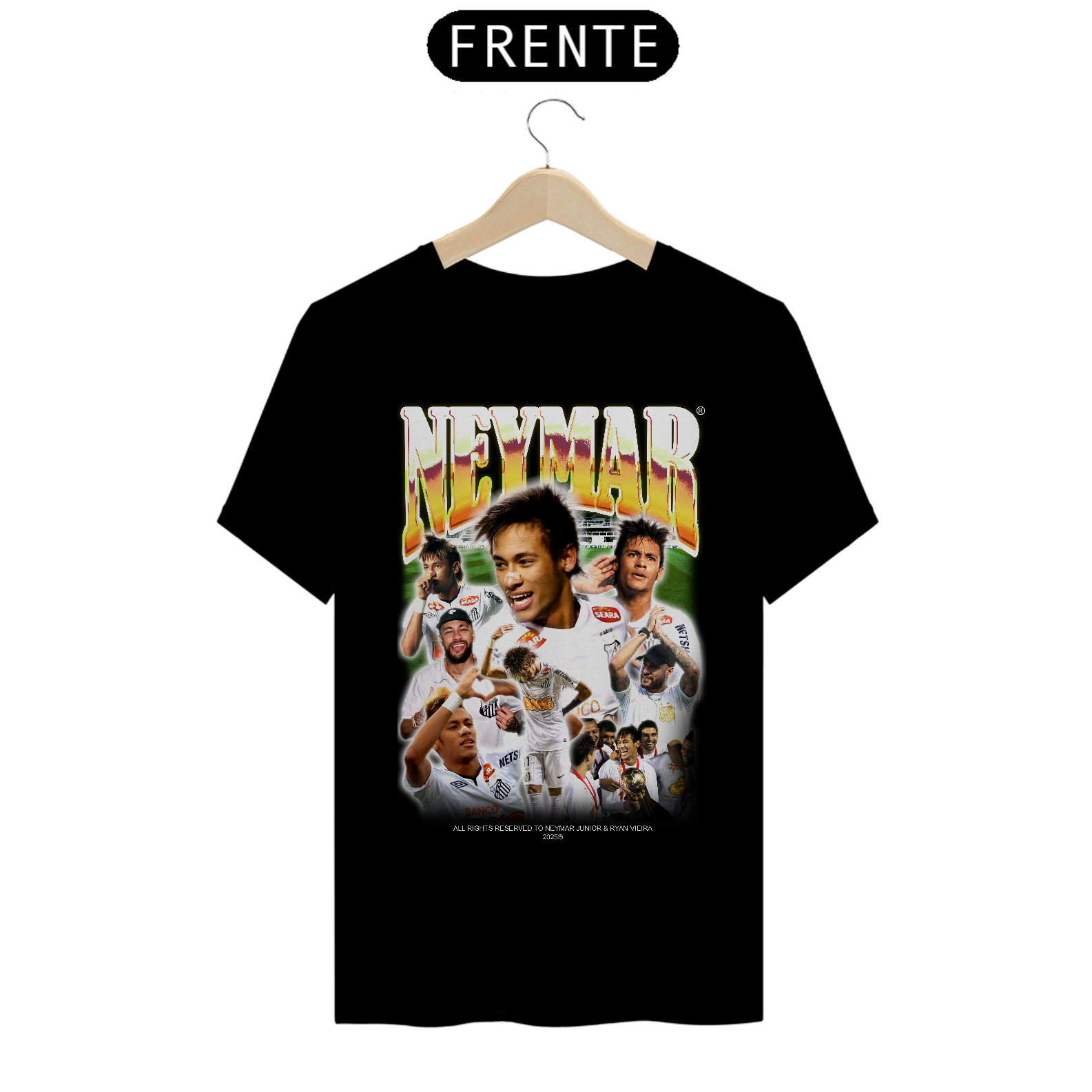 NEYMAR JR SANTOS EDITION VINTAGE T-SHIRT