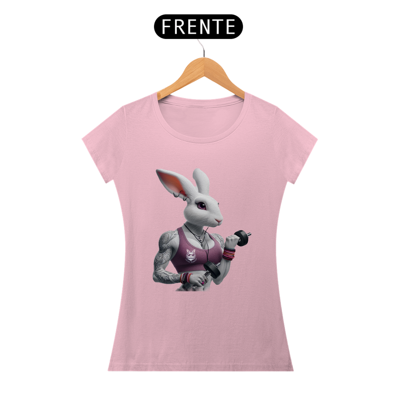 Snow Rabbit Fitness Baby Look Pima