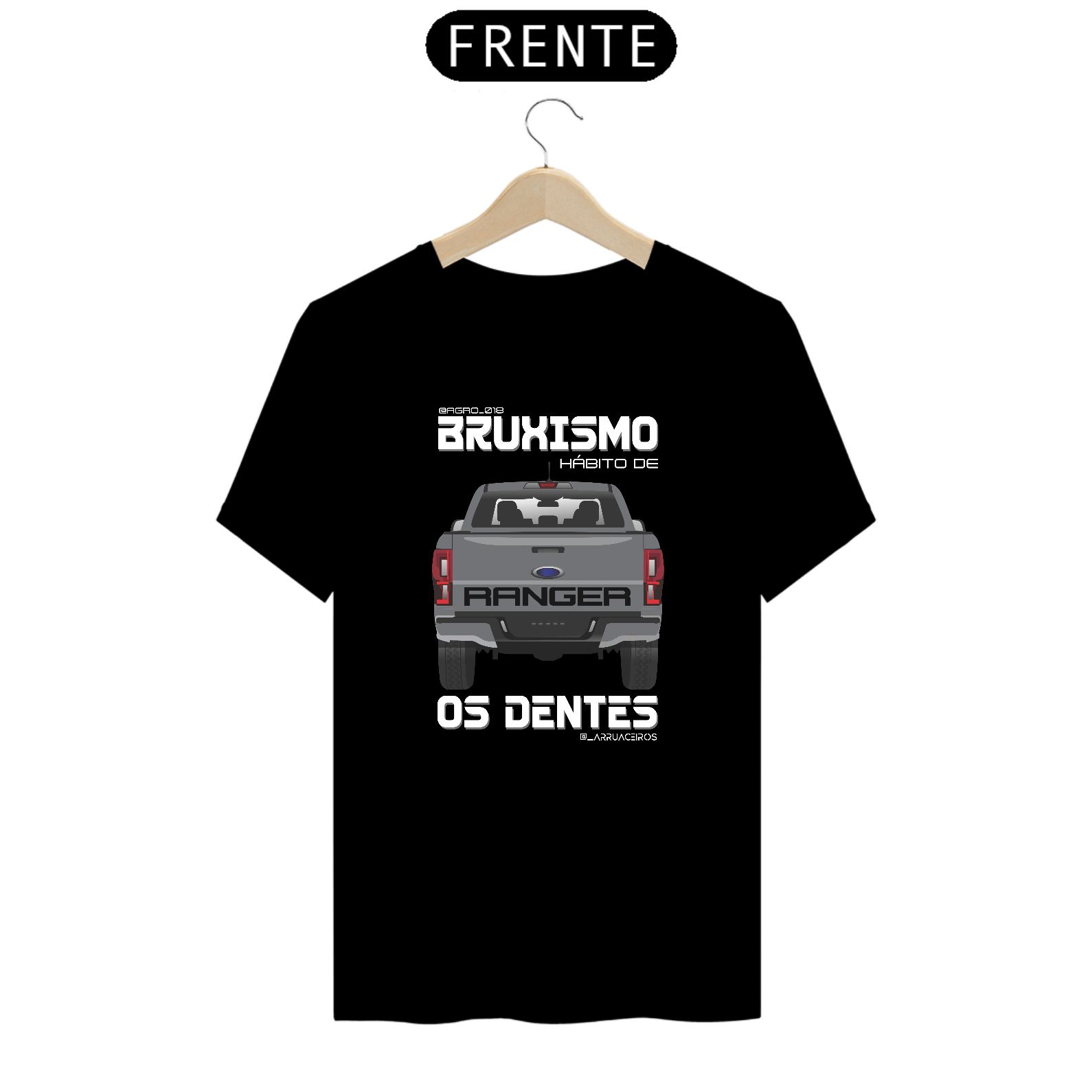 Camiseta Ranger Bruxismo @agro_018 PRETA