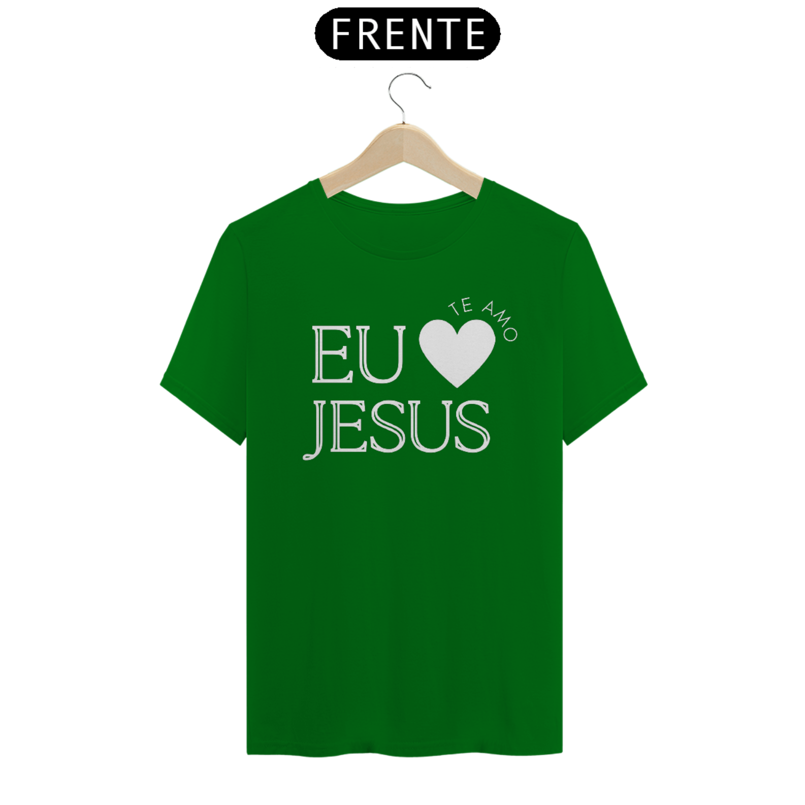 Camiseta eu te amo Jesus varias cores