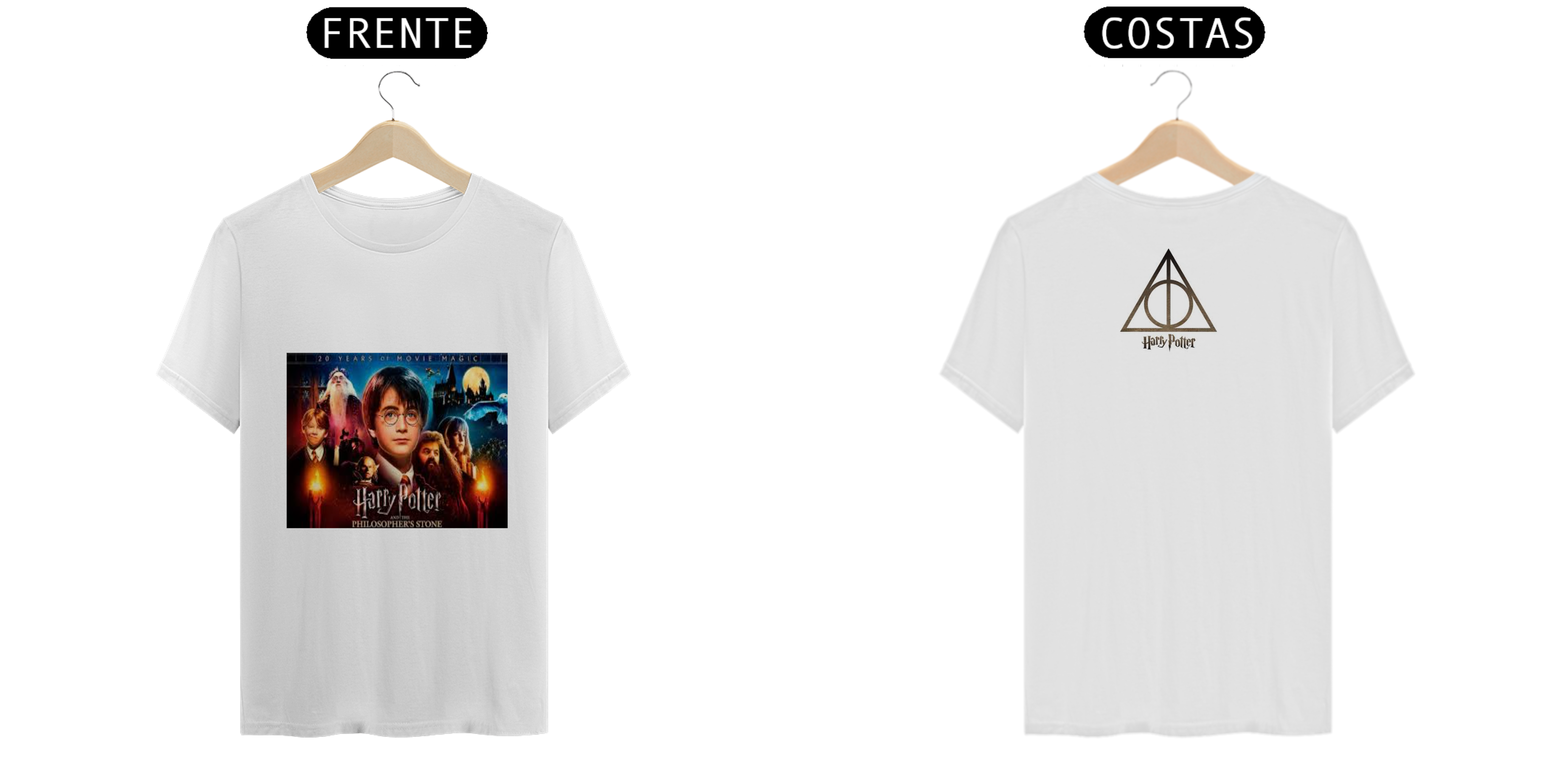 Camiseta personalizada frente e verso