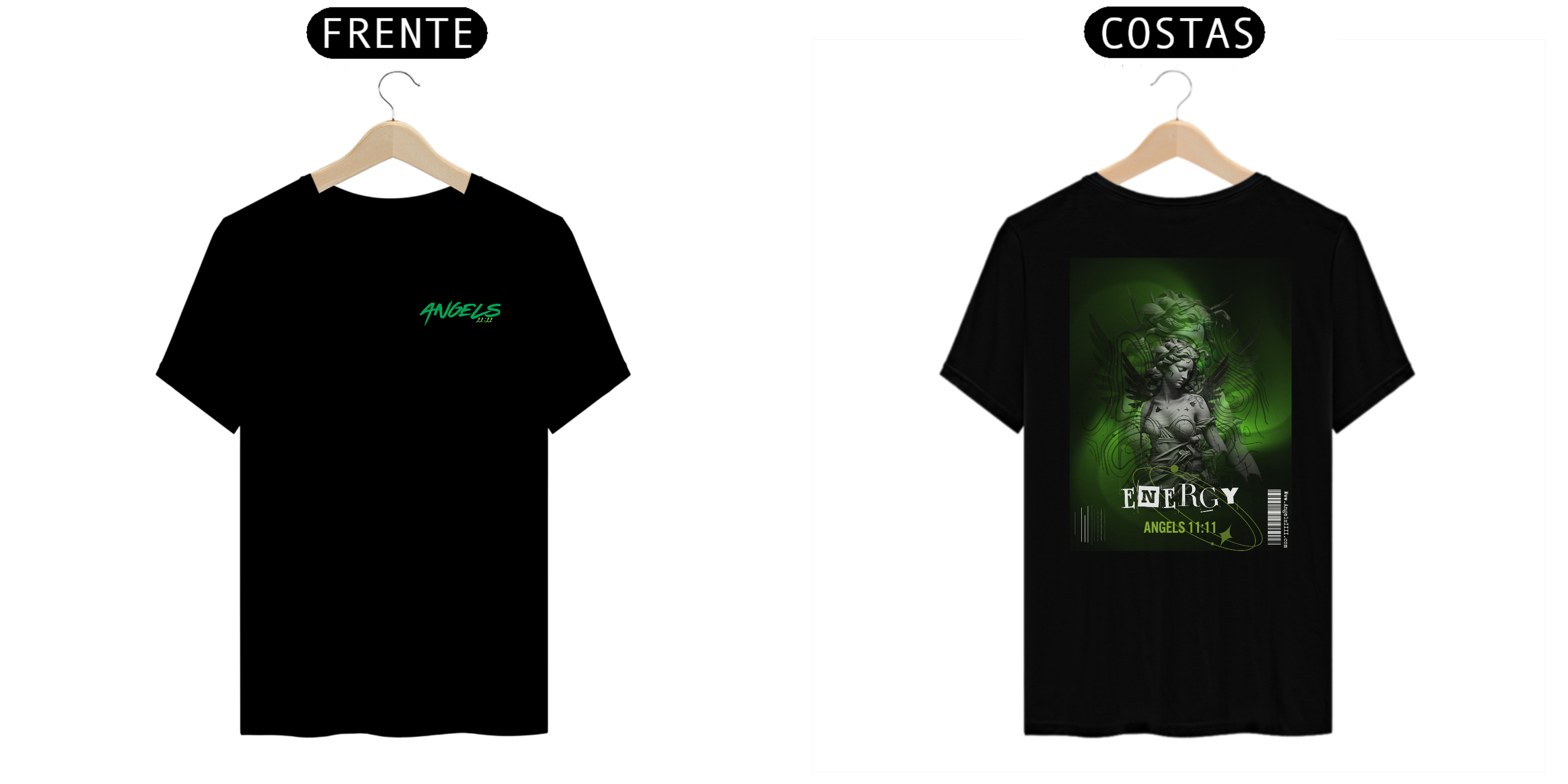 T-shirt Energy Frente e Costas - Angels 11:11