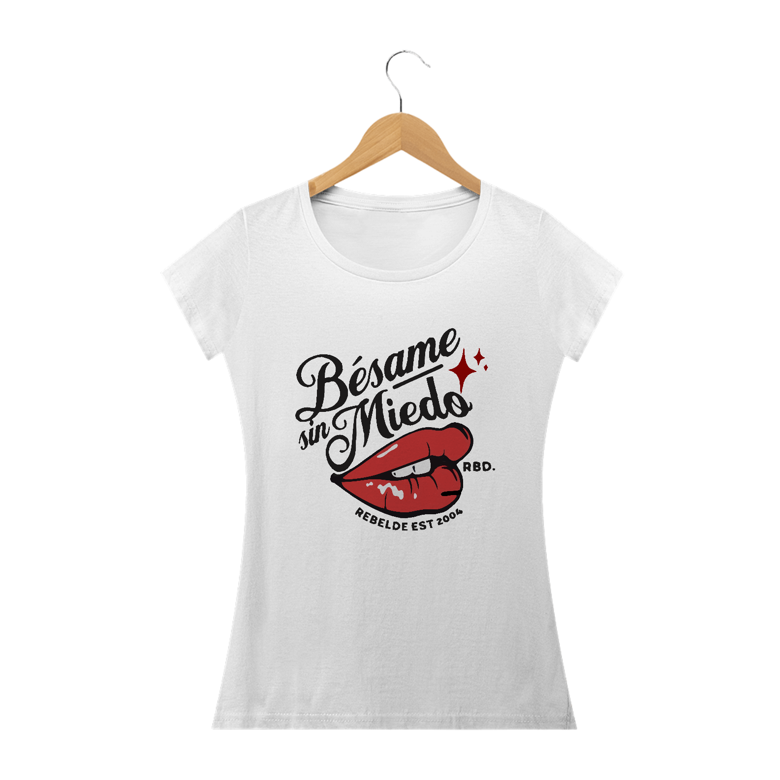 Blusa Babylook Bésame Sin Miedo Rebelde RBD 2