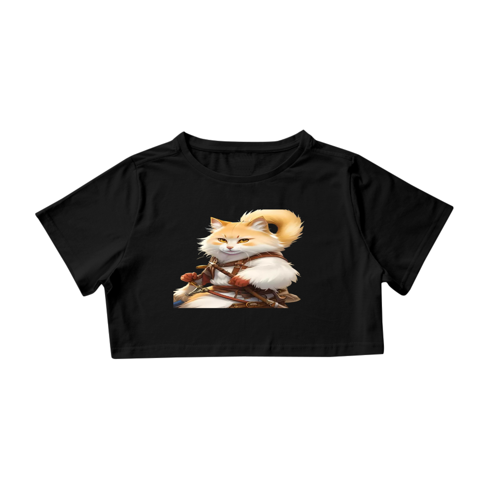 Croopped Gata Guerreira