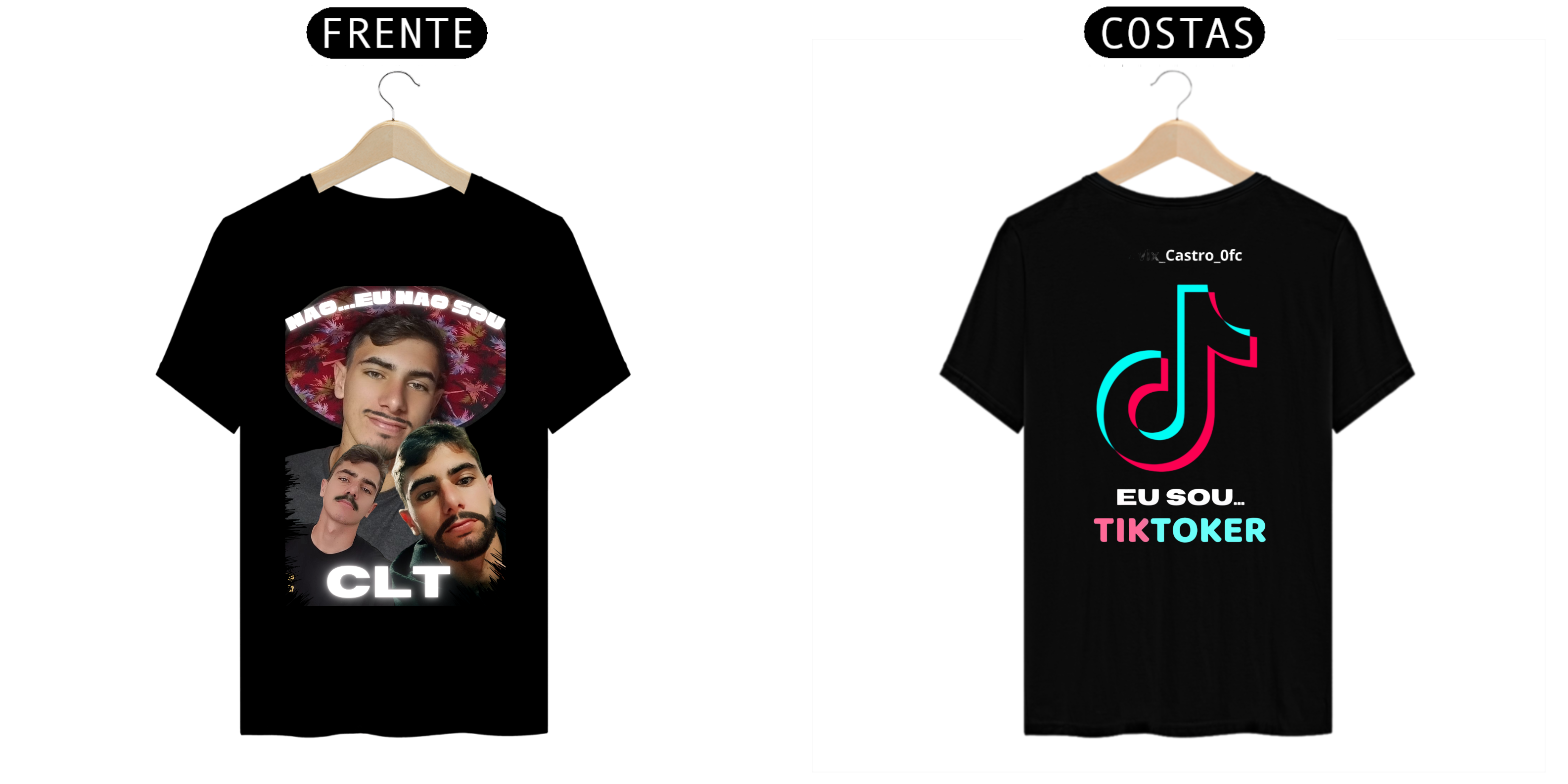 CAMISA EU NÃO SOU CLT MEME