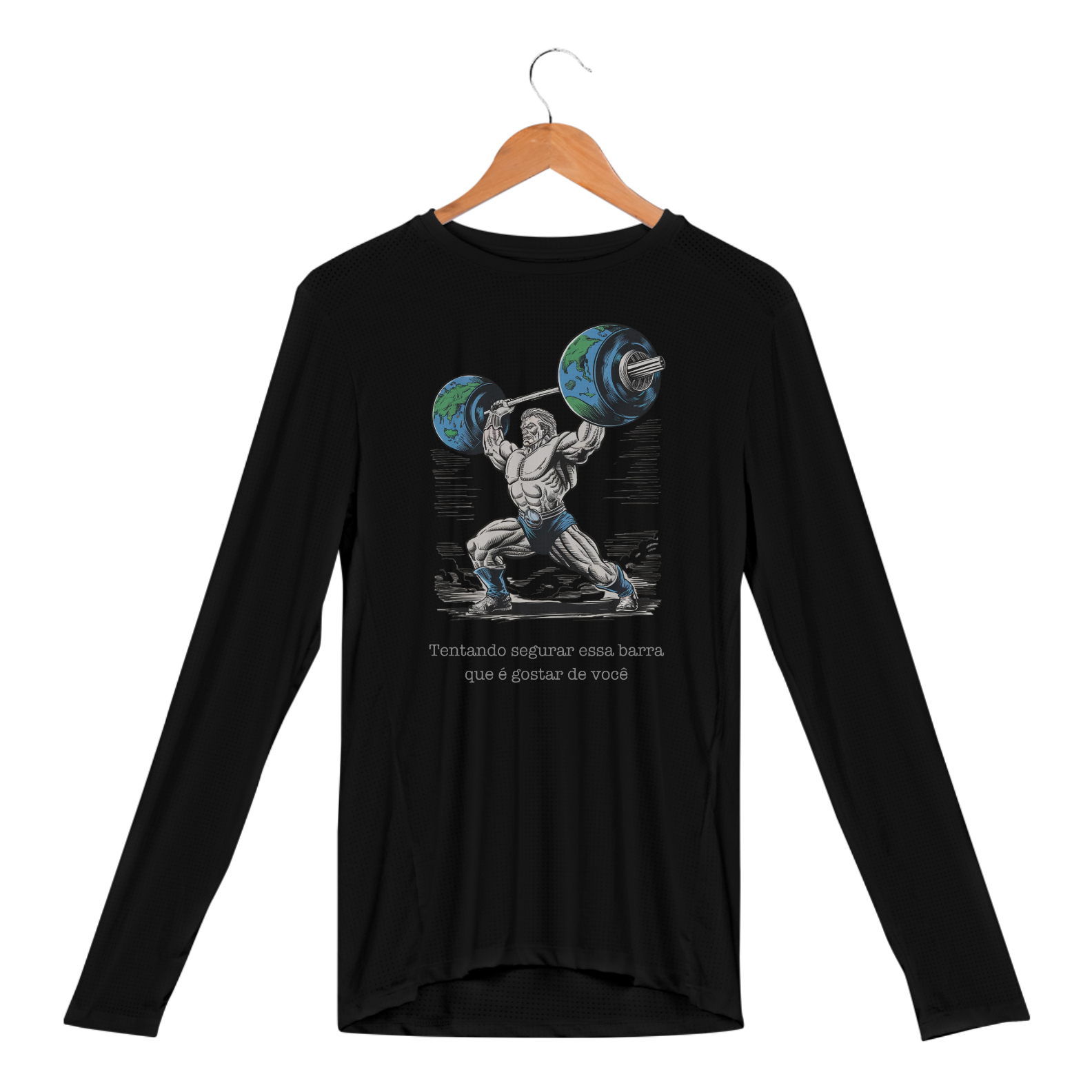Manga Longa Esportiva - Tentando Segurar