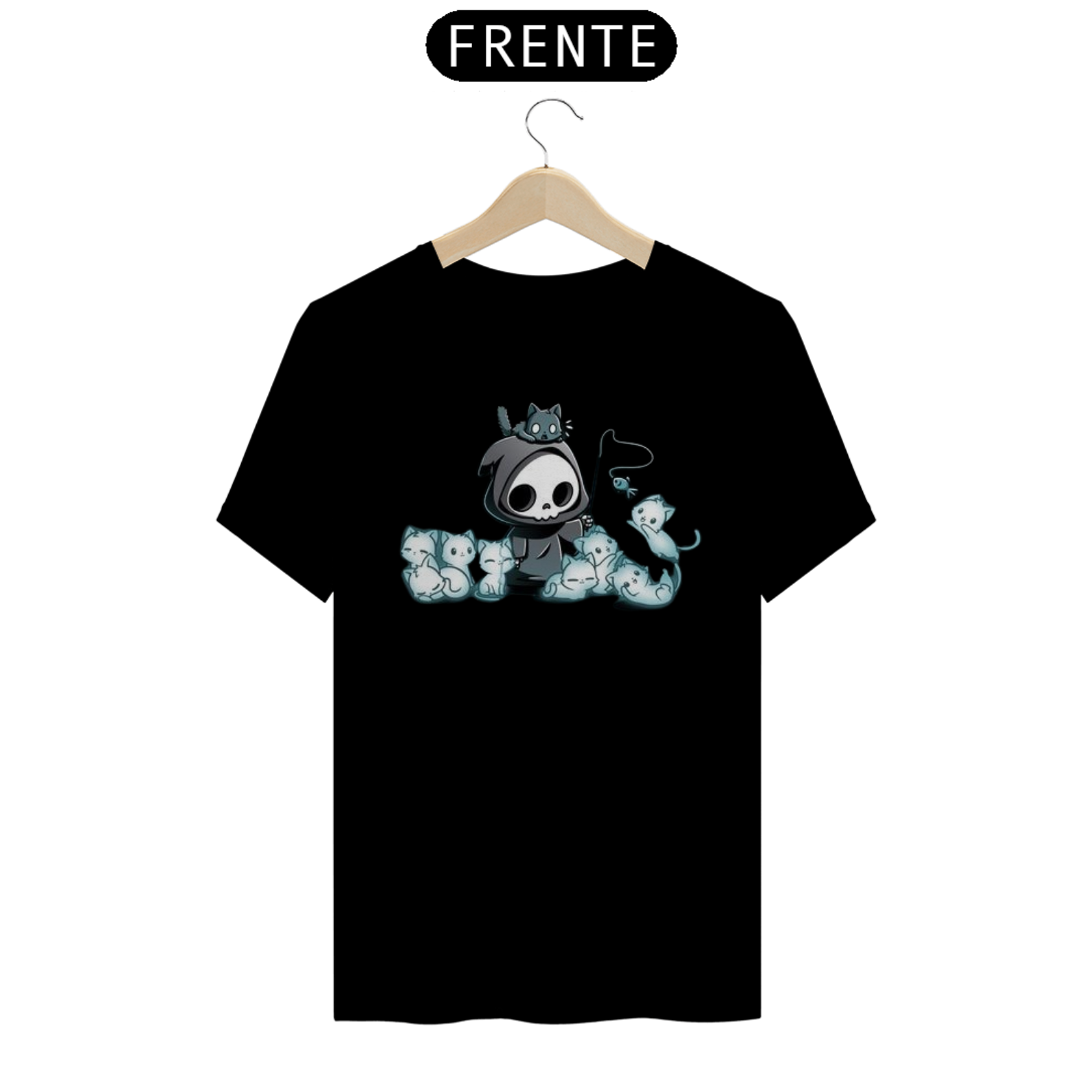 camisa fantasmas gatos