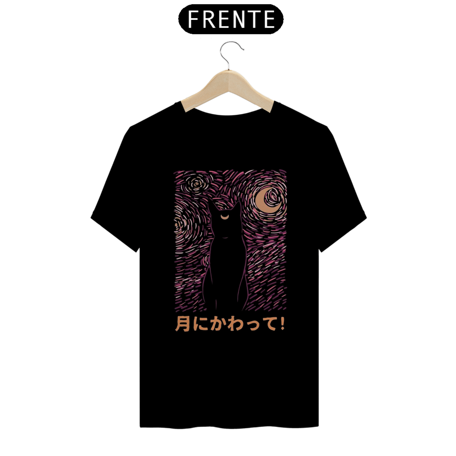 camisa gato estrelado