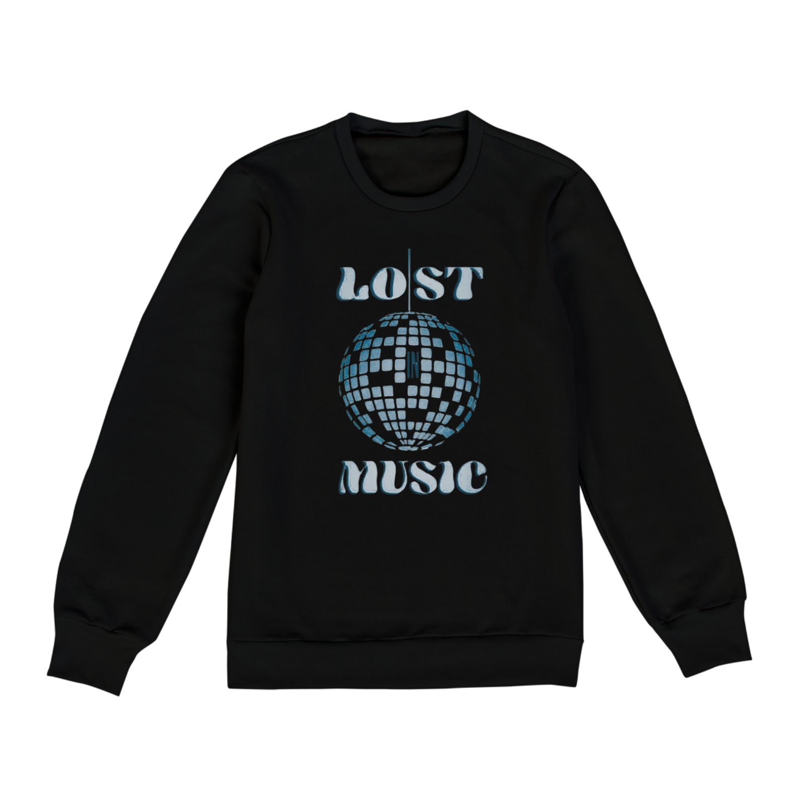moletom lost in music AZUL