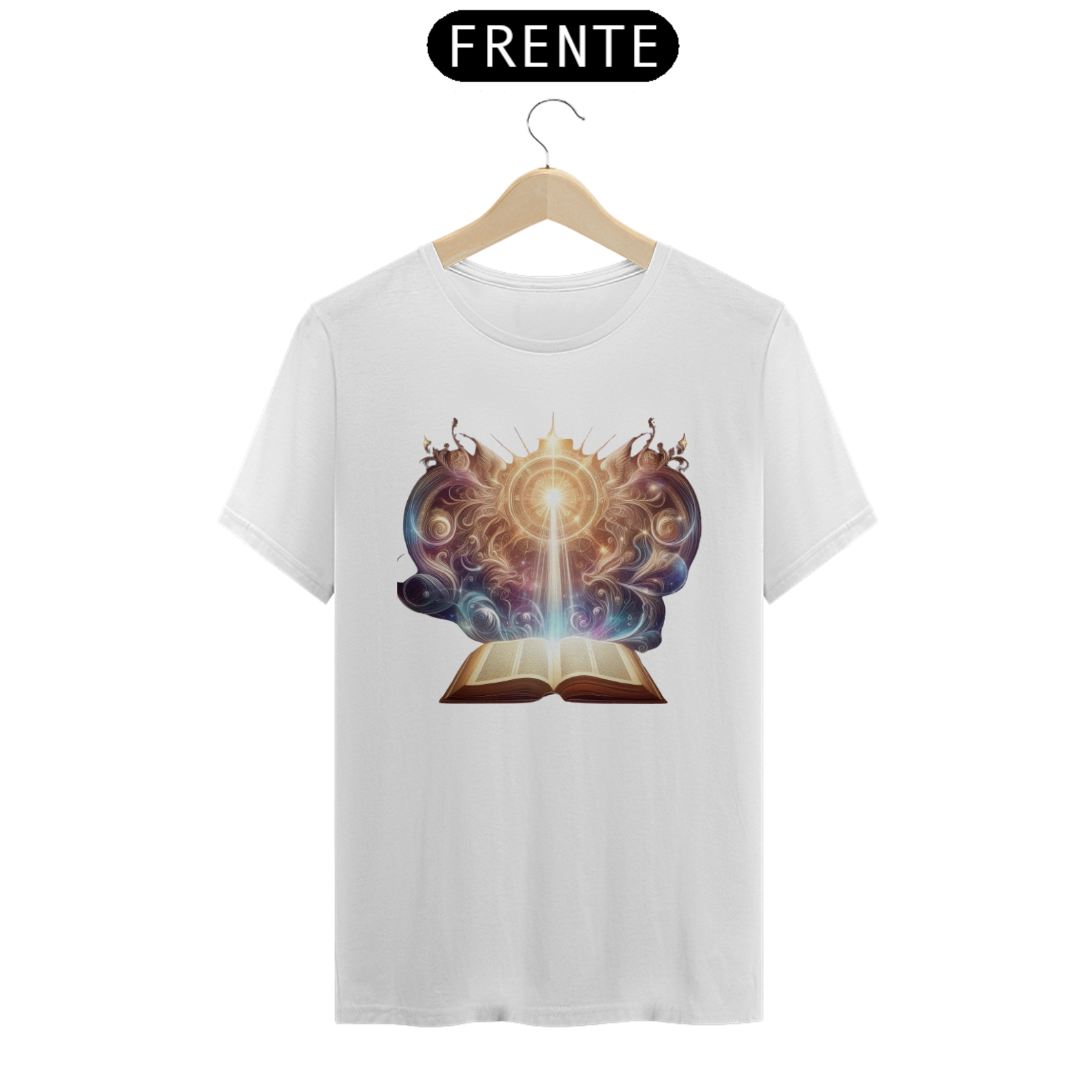 Camiseta Deus ilumina a bíblia 