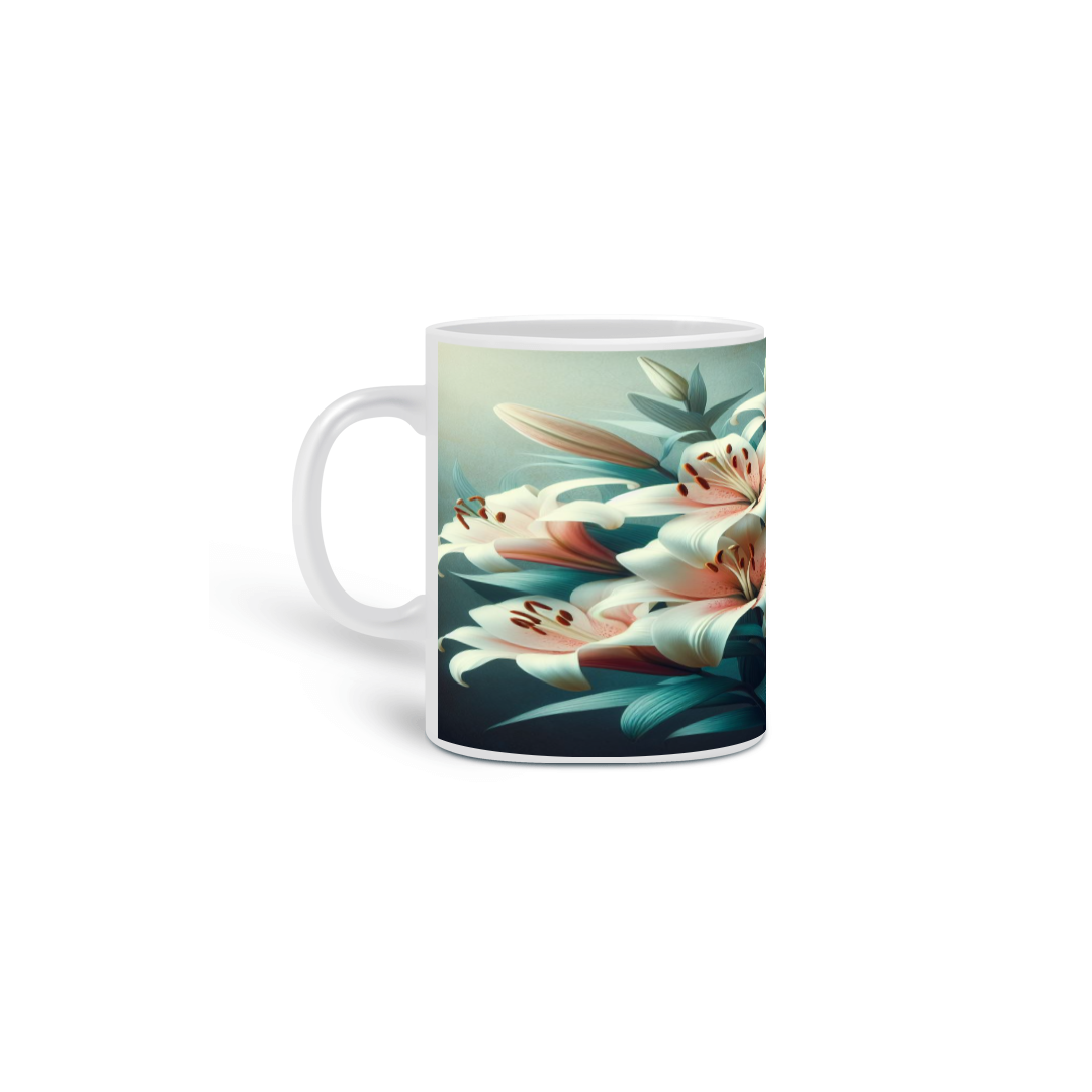 Caneca lírios 