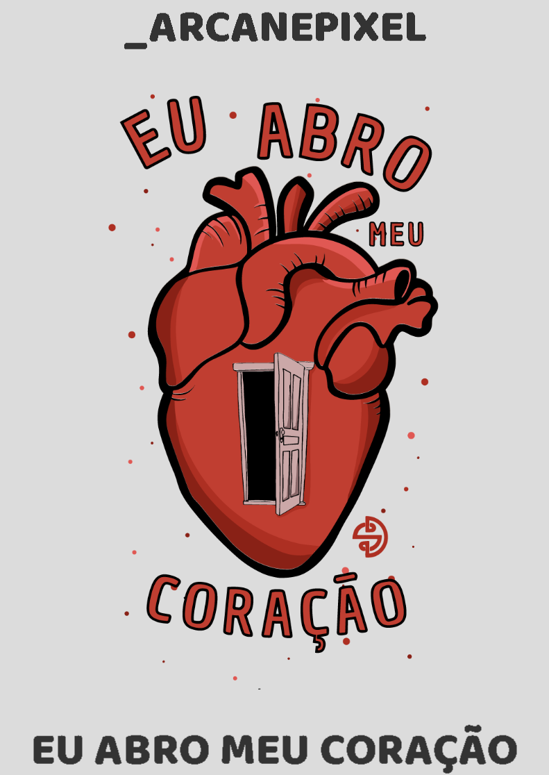 POSTER INDIVIDUALIZADADO - EU ABRO MEU CORAÇÃO