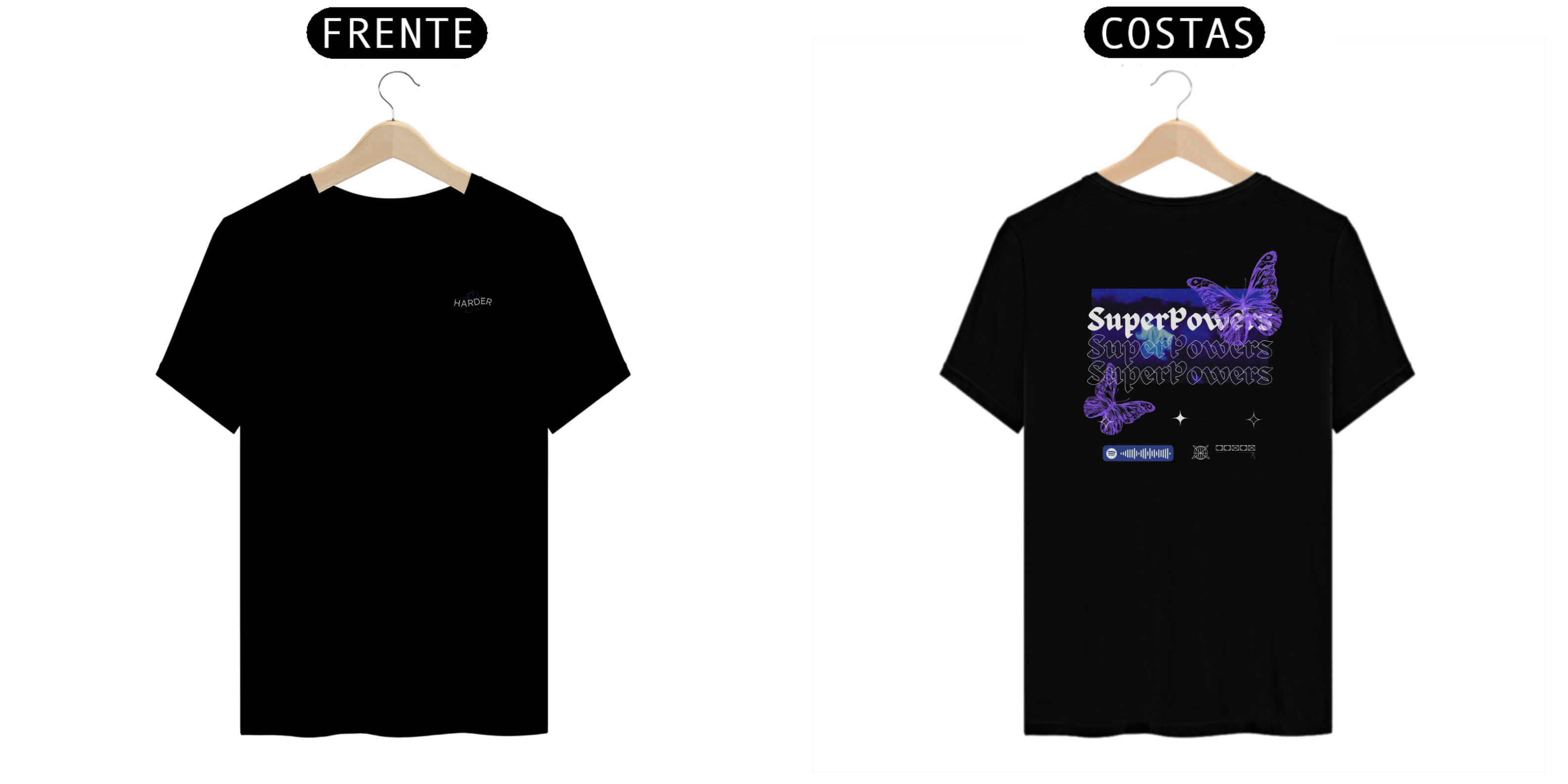 Camiseta Harder Estampa atrás MODELO NOVO!