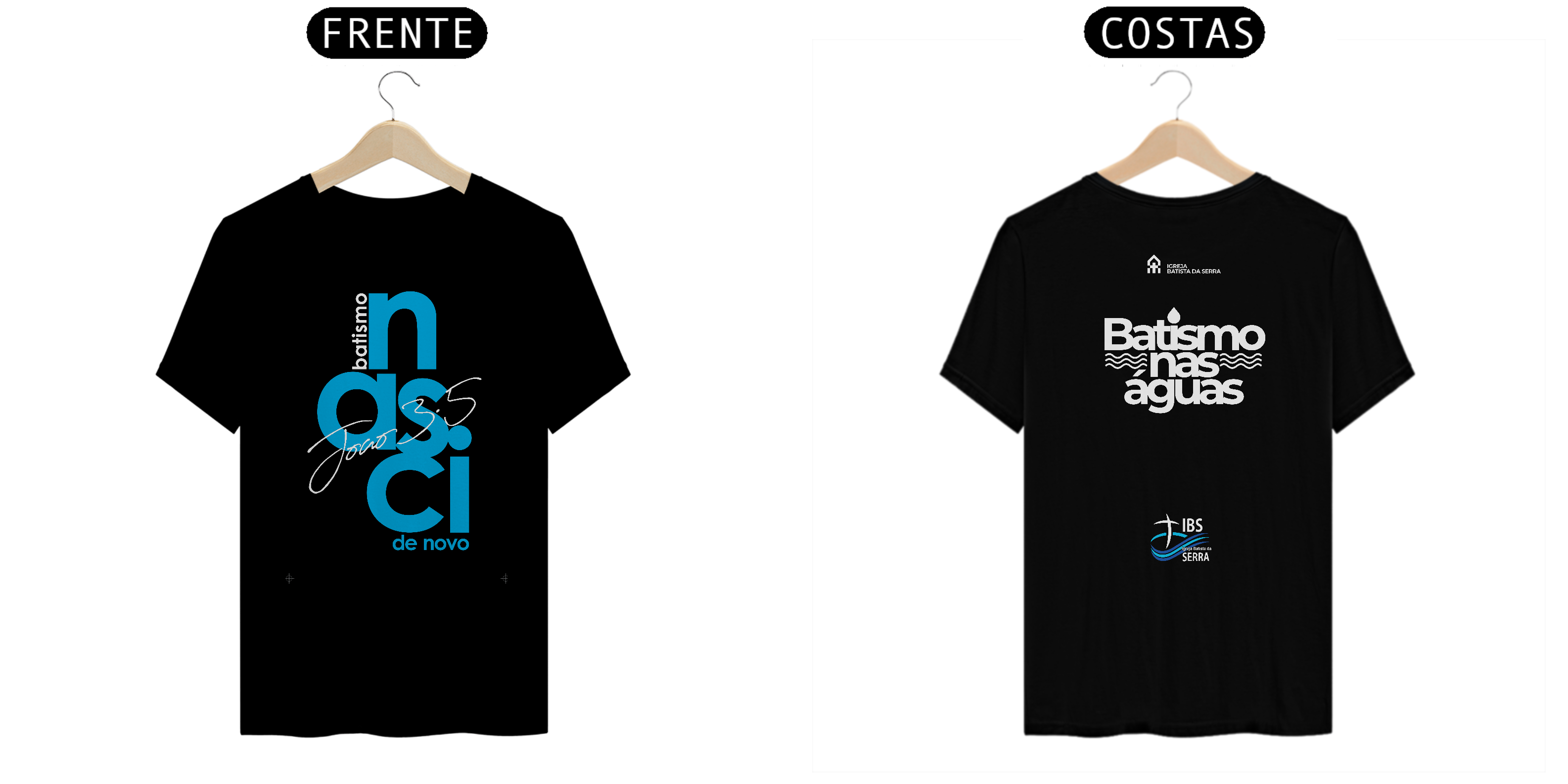 Nome do produto: CAMISETA UNISEXX - BATISMO - QAULITY - IG SERRA 