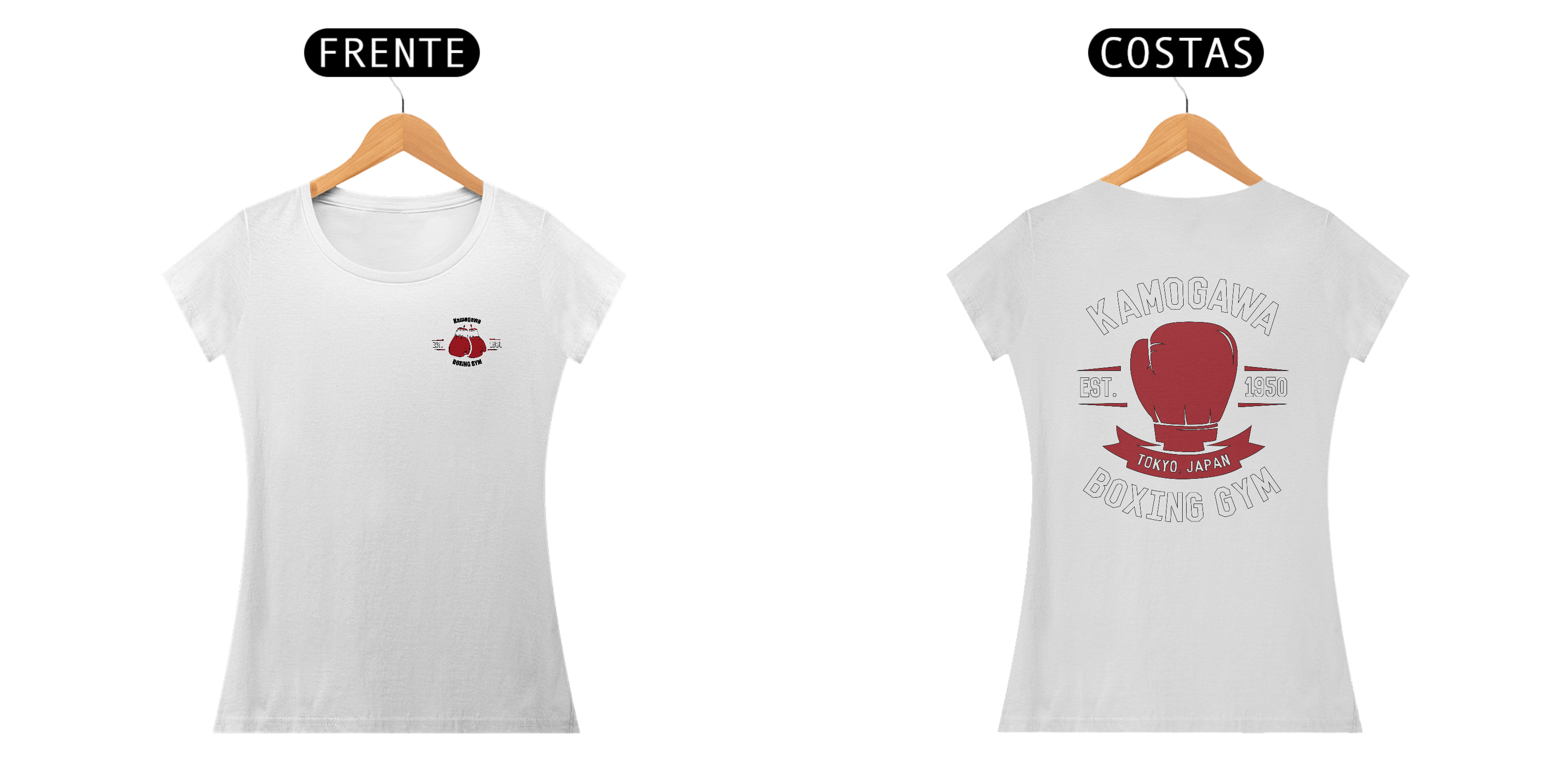 Camiseta Kamogawa boxing Branca Feminina