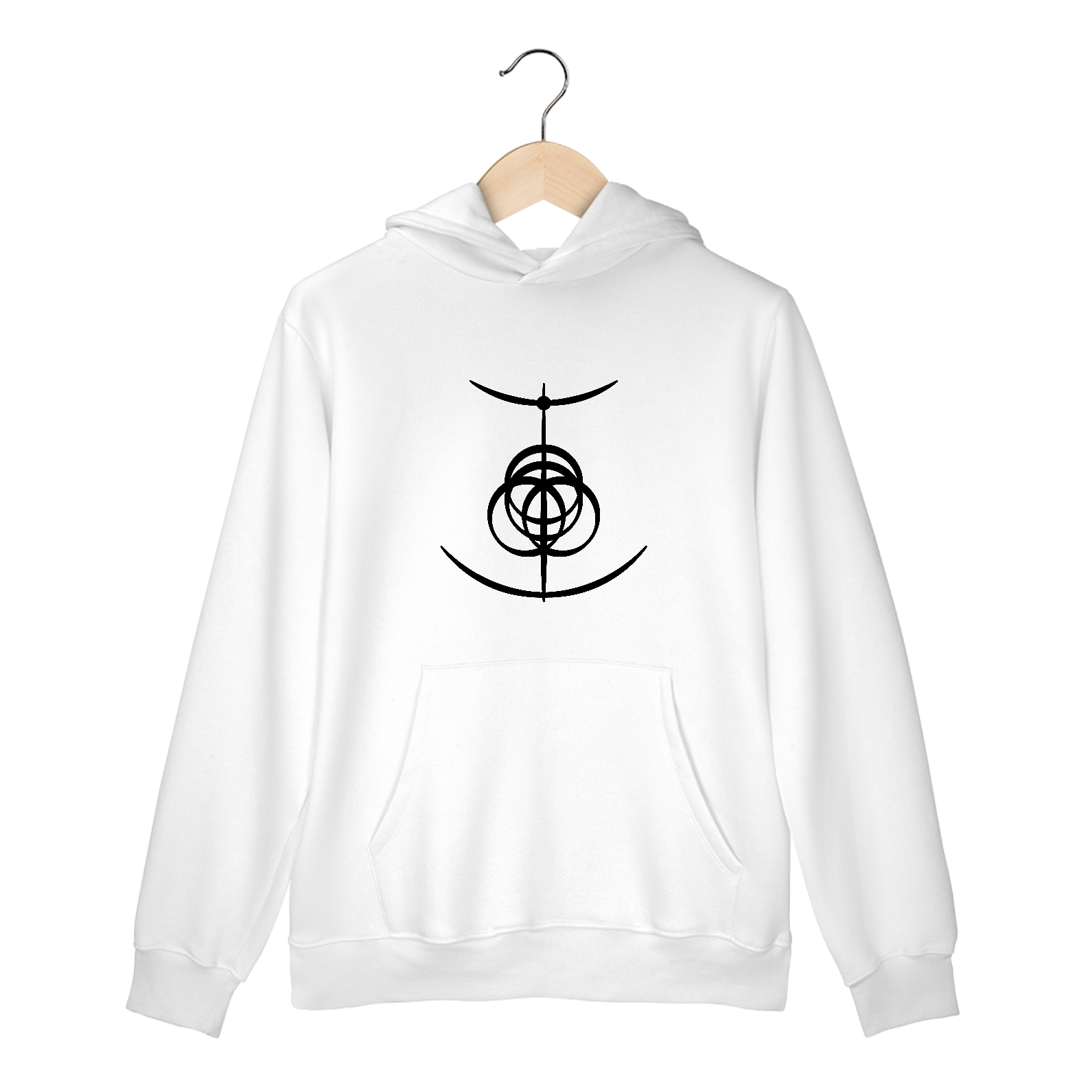 Elden ring moletom canguru branco