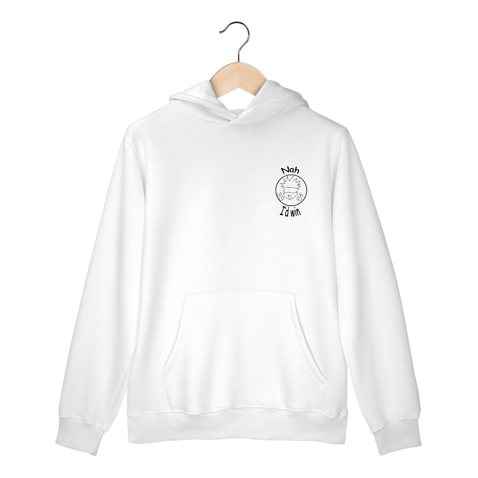 Gojo moletom canguru branco