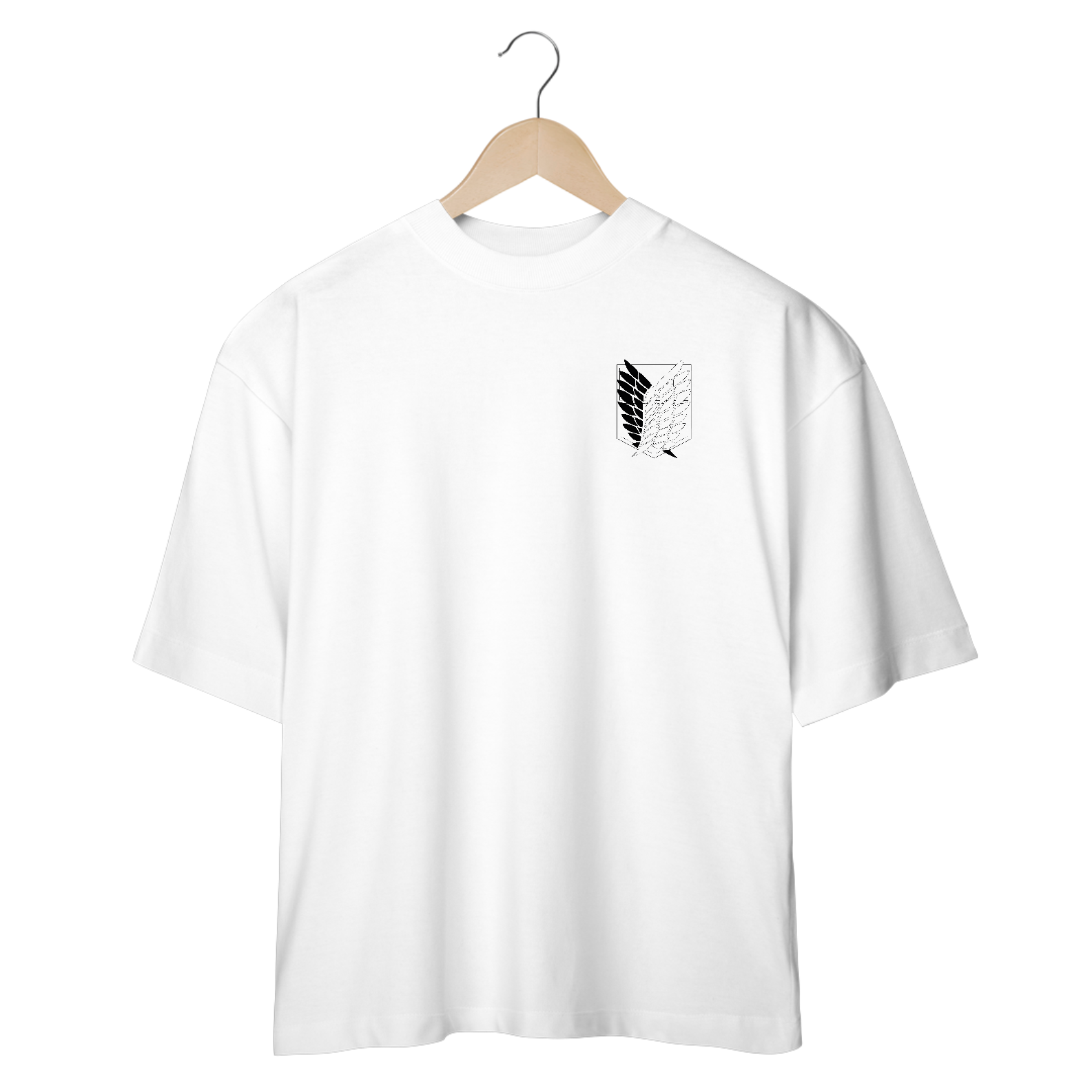 Exploração oversized branca