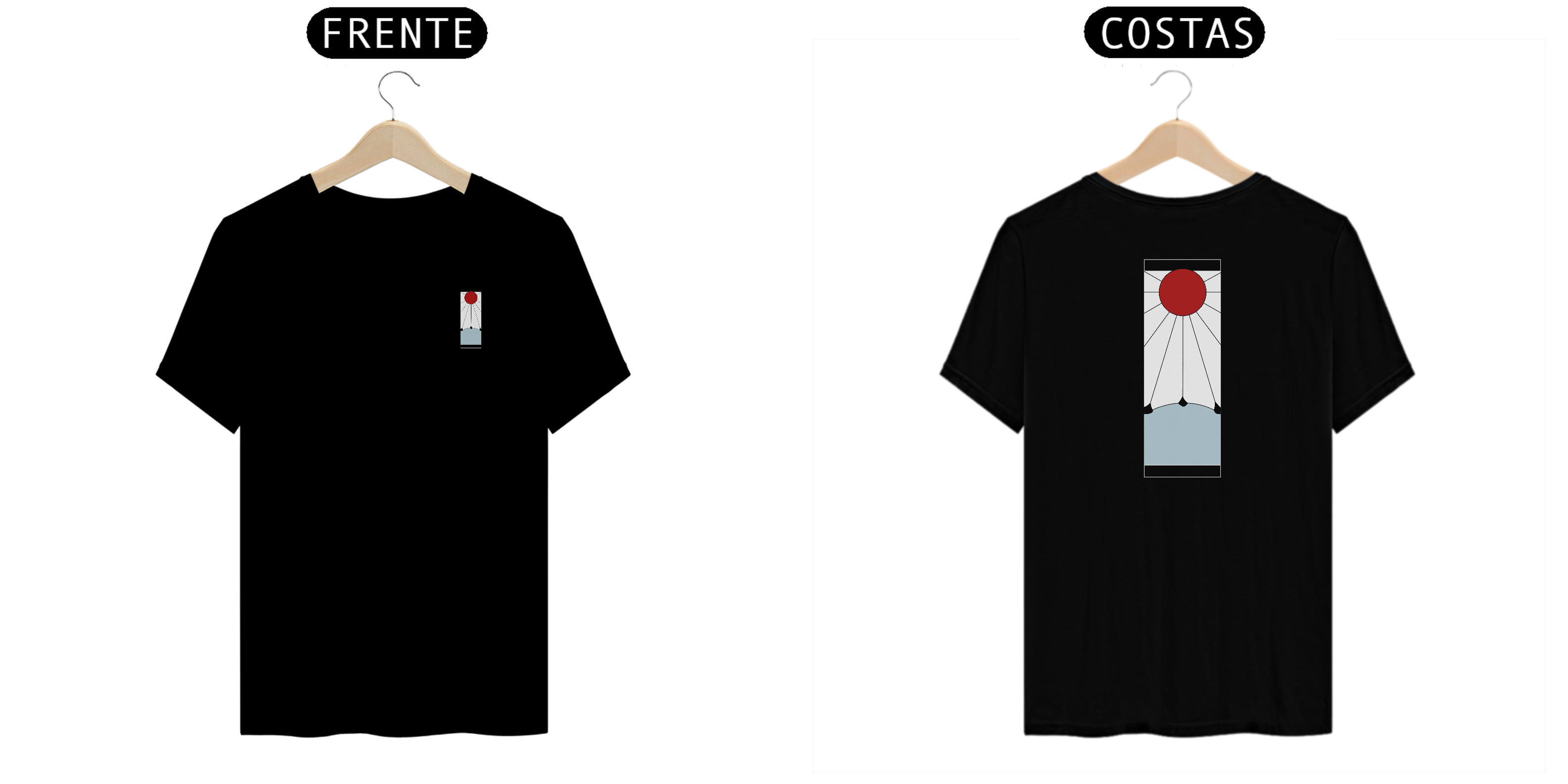 Camisa Hanafuda preta