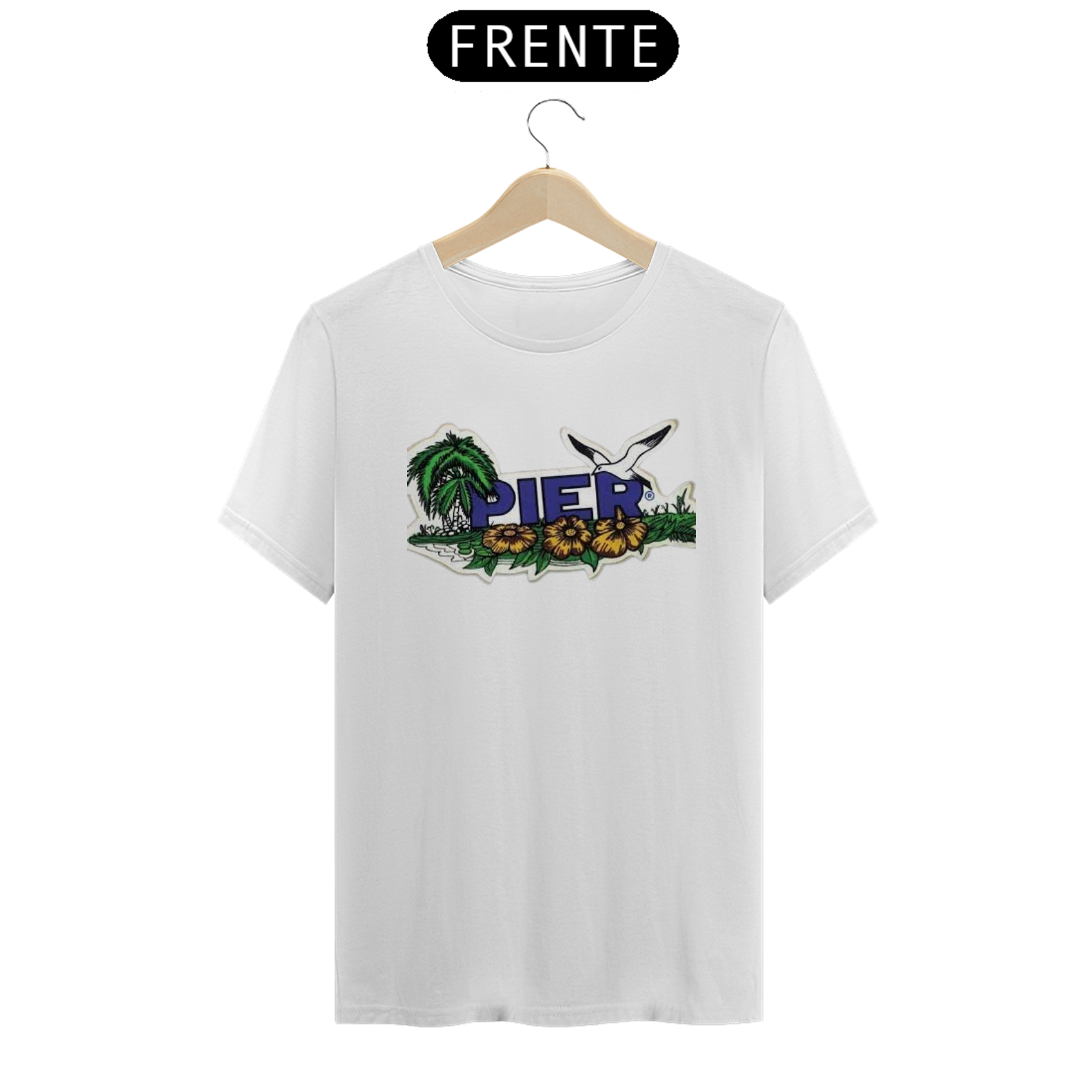 T-Shirt PIER Retro Bird fnt.