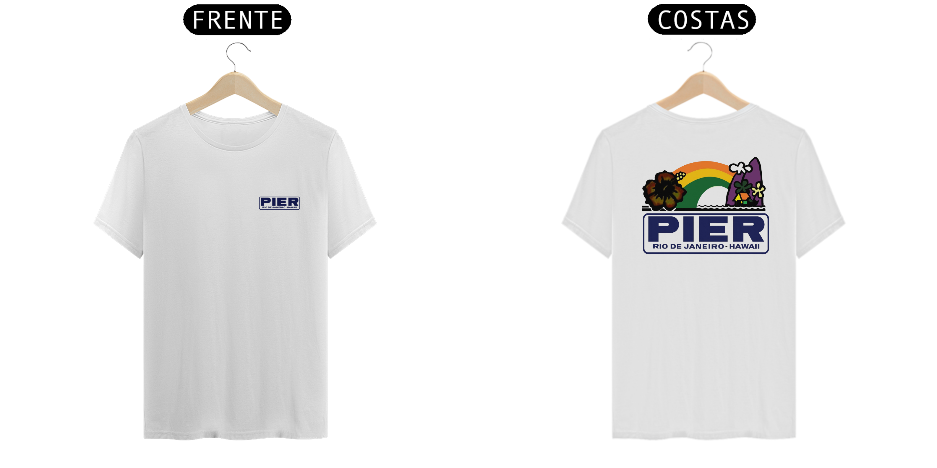 T-Shirt PIER Retro Rainbow