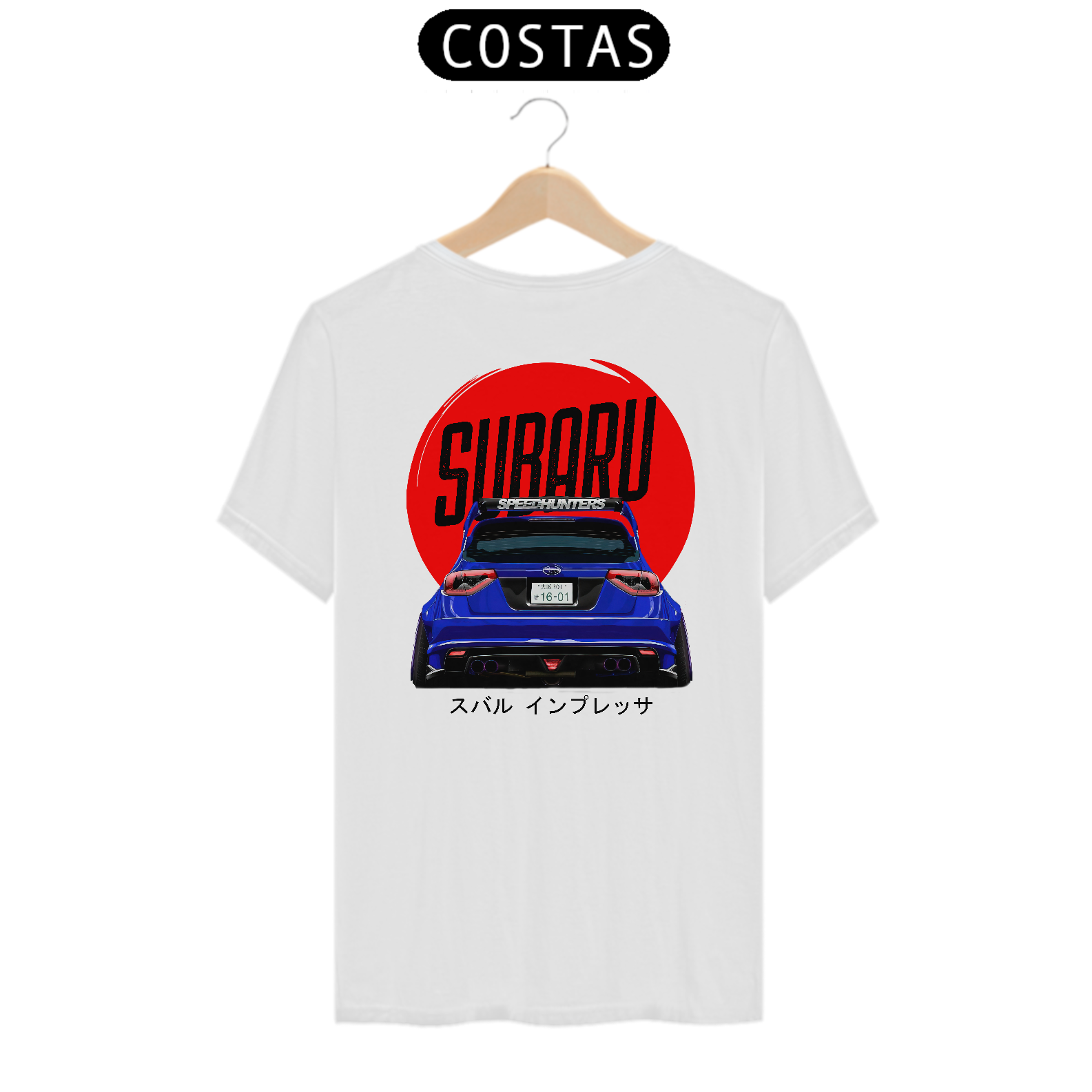 Camiseta Subaru JP White