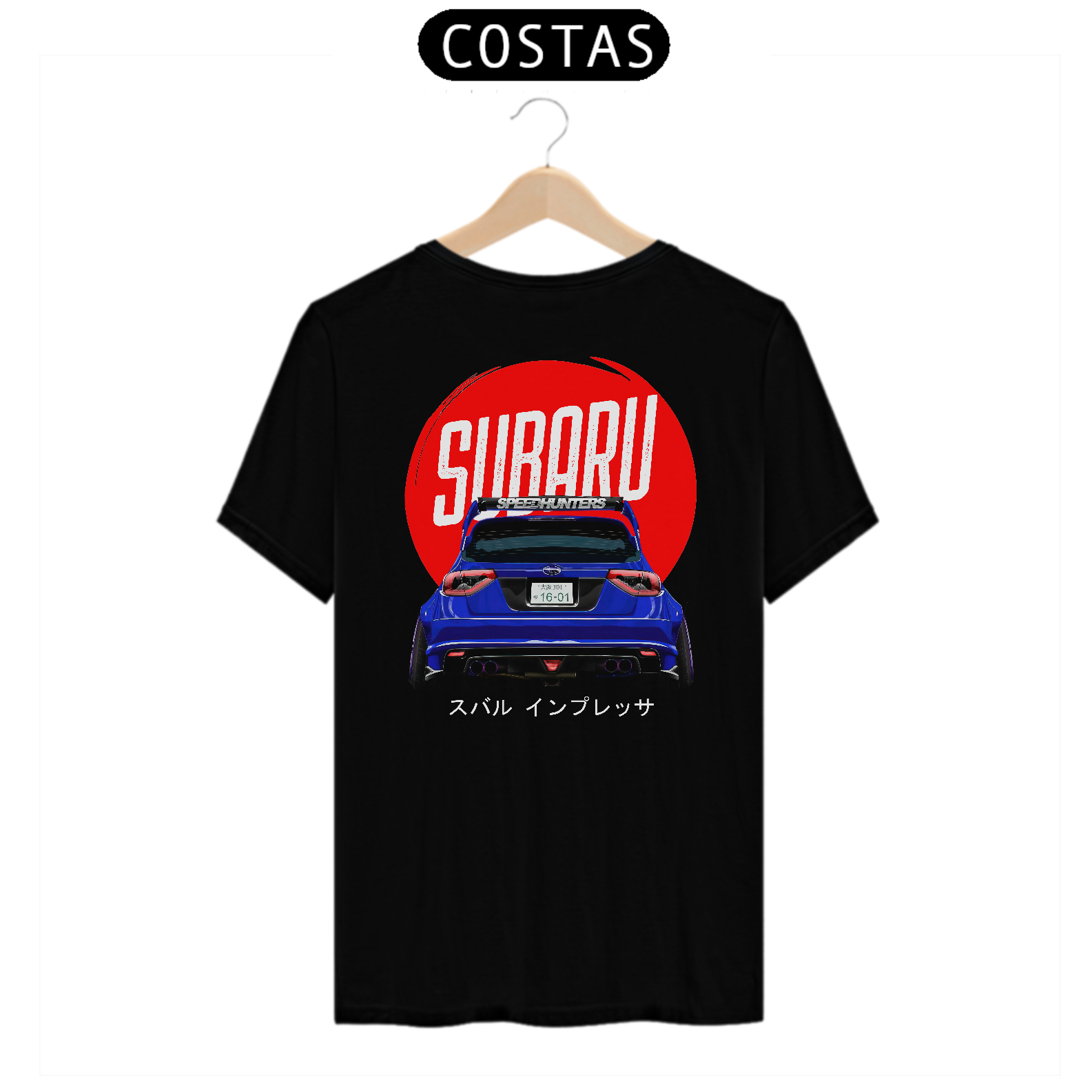 CAMISETA SUBARU JP BLACK
