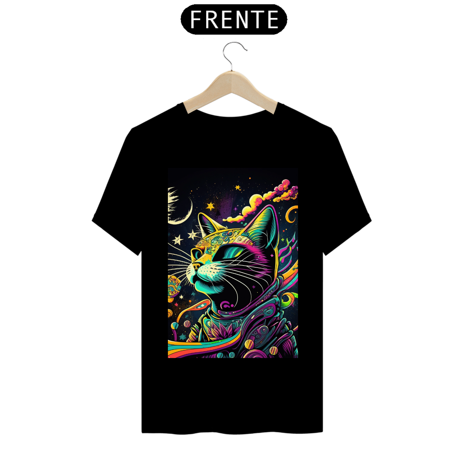 CAMISETA PSYCHEDELIC CAT