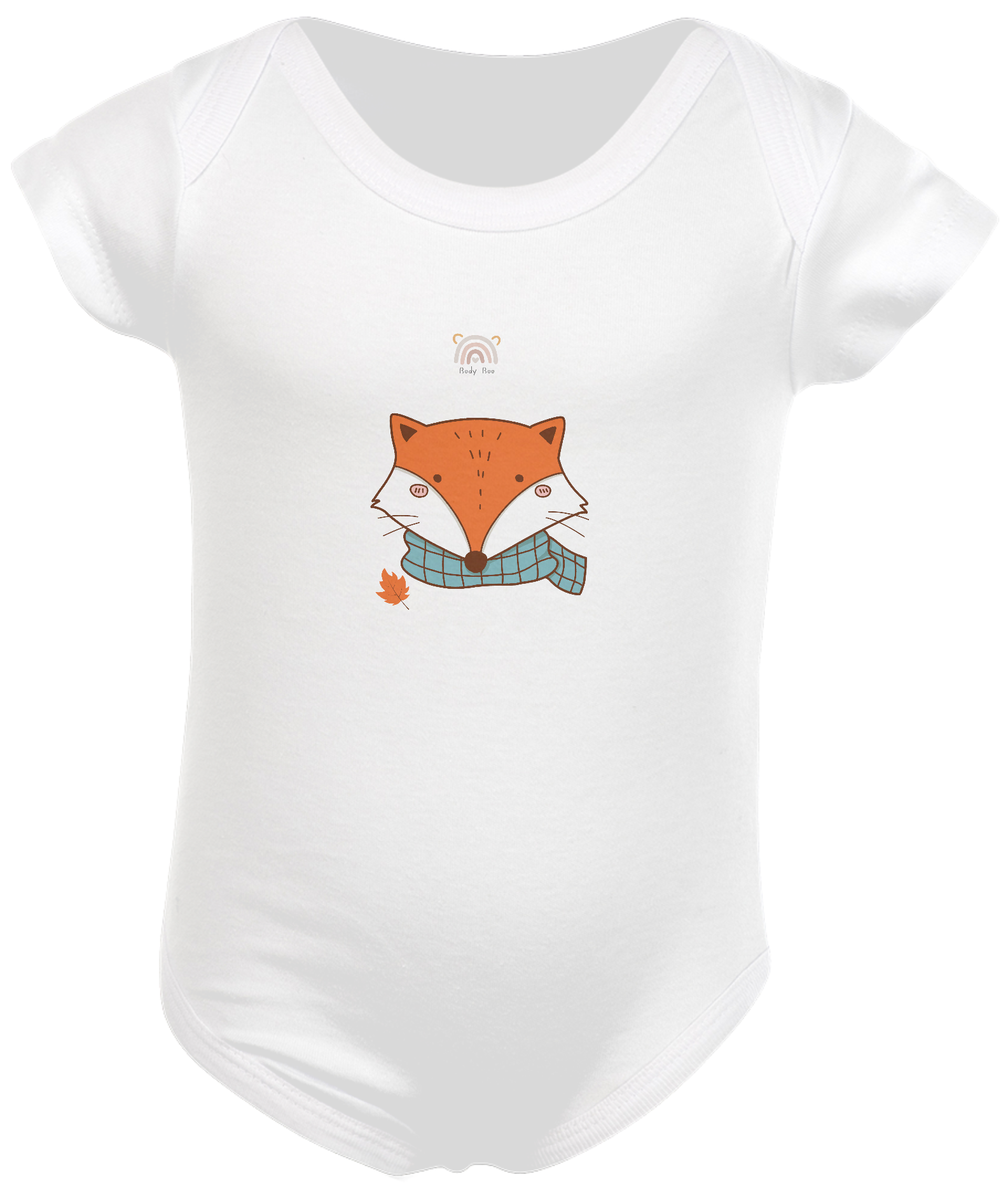 Body Bebê Raposa de cachecol