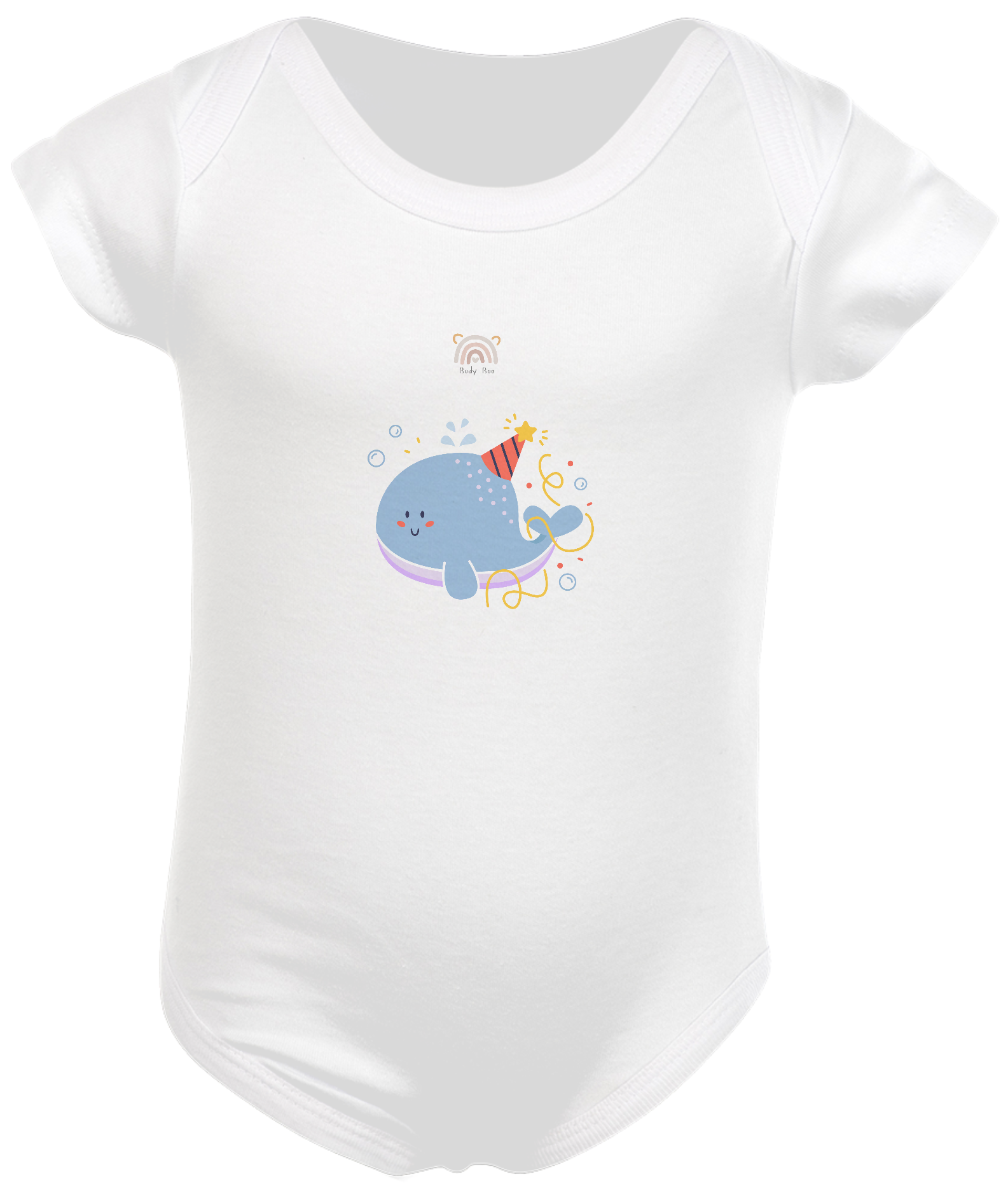 Body Baby Baleia de Aniversário