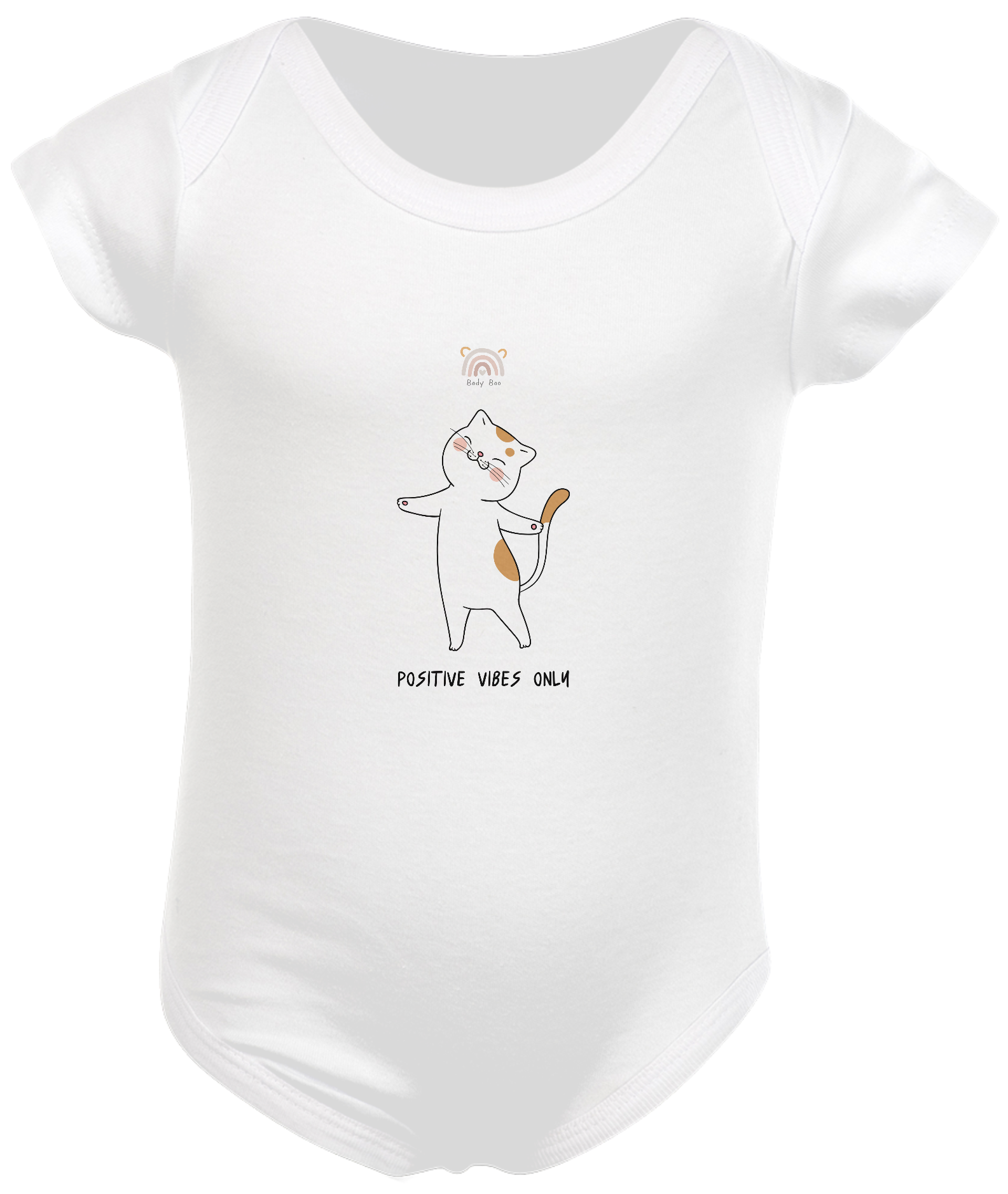 Body Bebê Gatinho Positivo