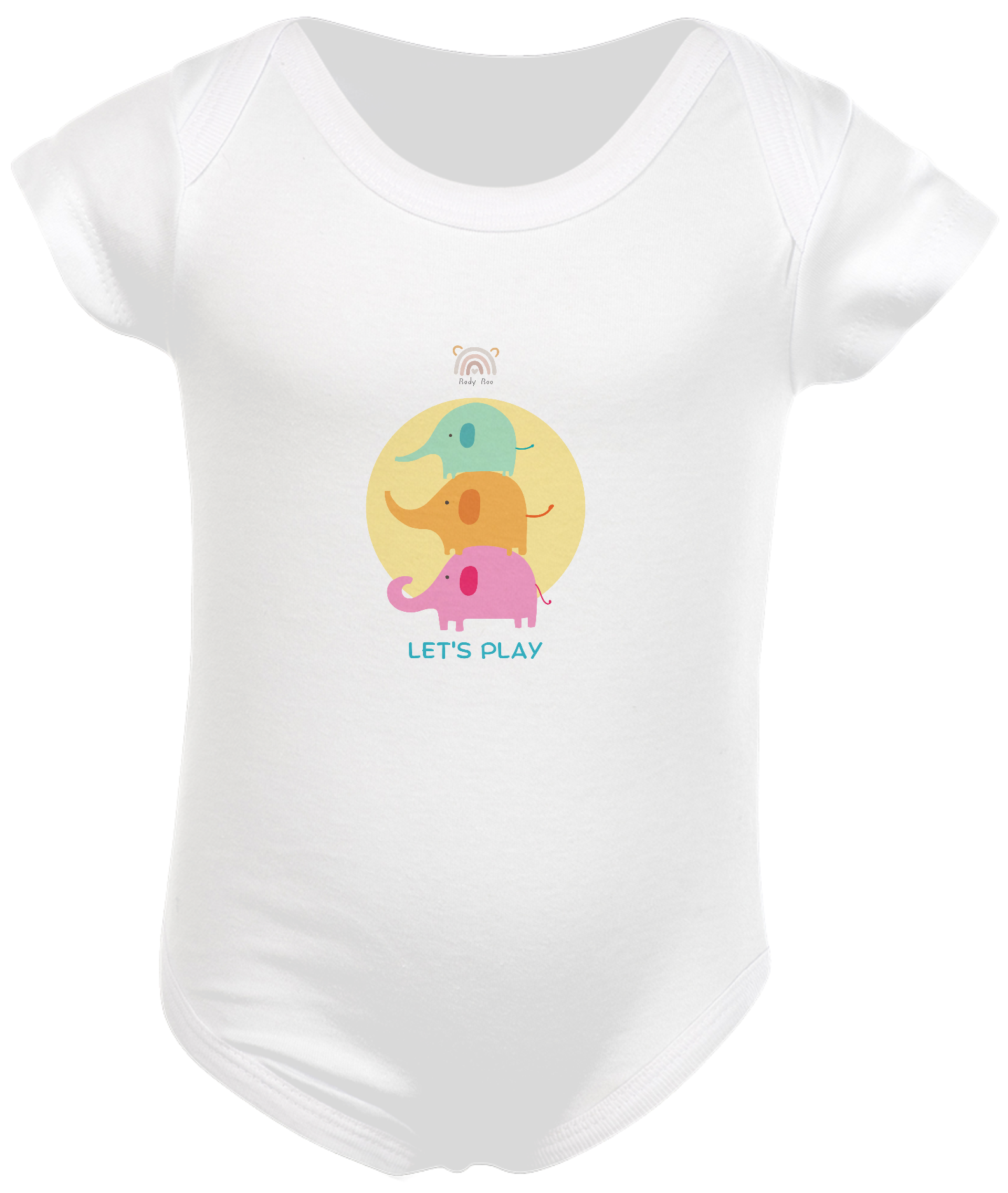 Body Bebê Elefantinho Colorido