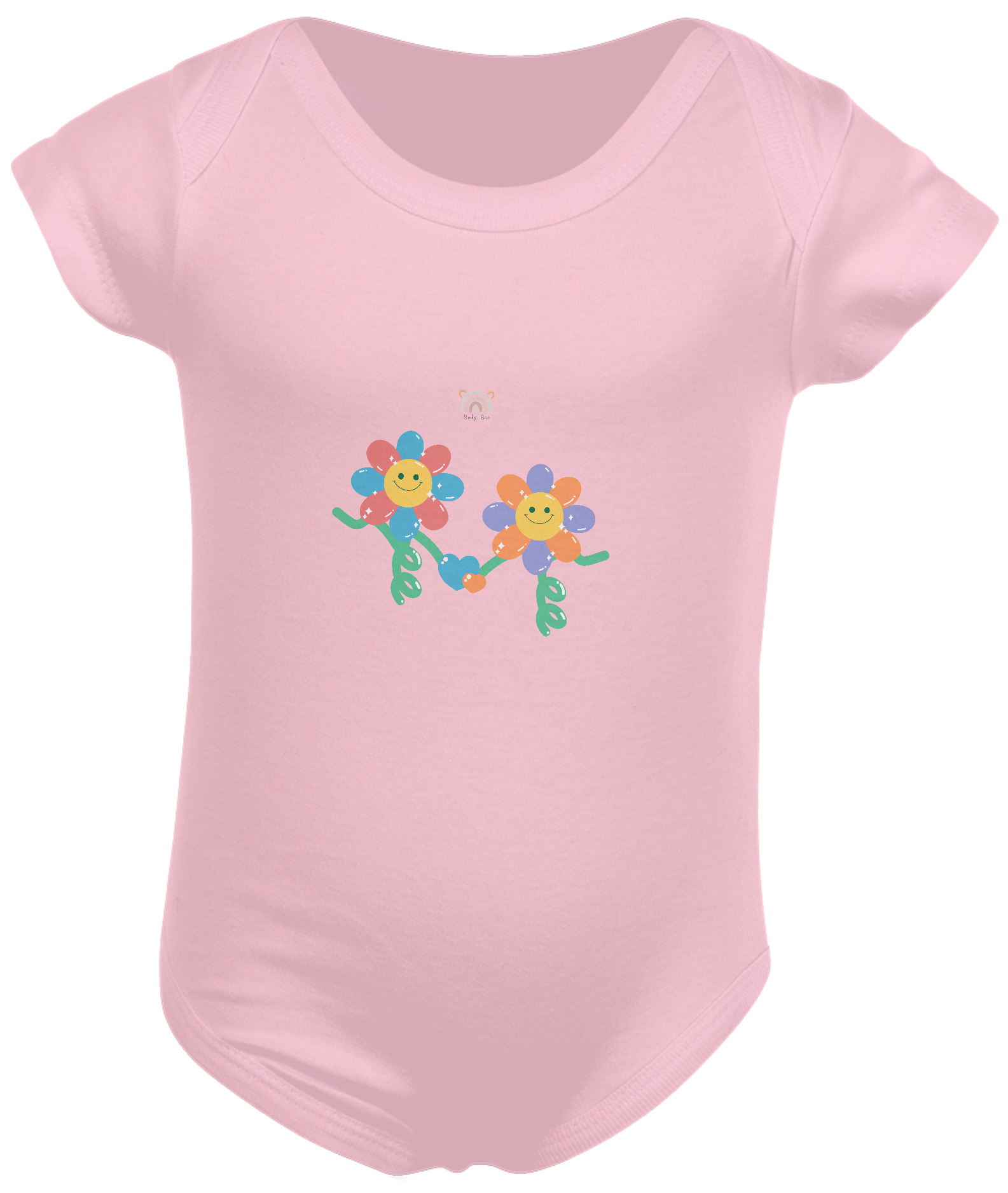 Body Flores de Mãos Dadas